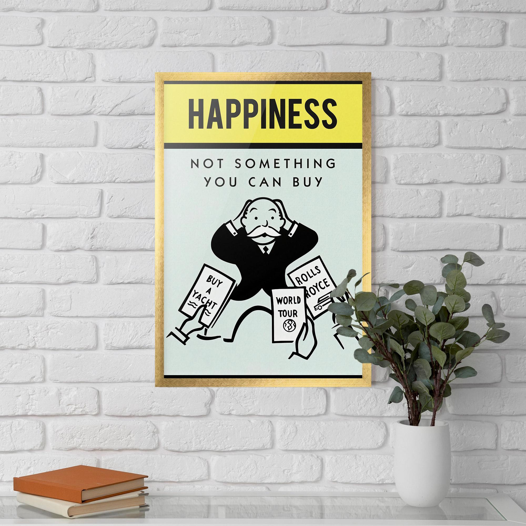 Gerahmte Poster Happines mockup 5