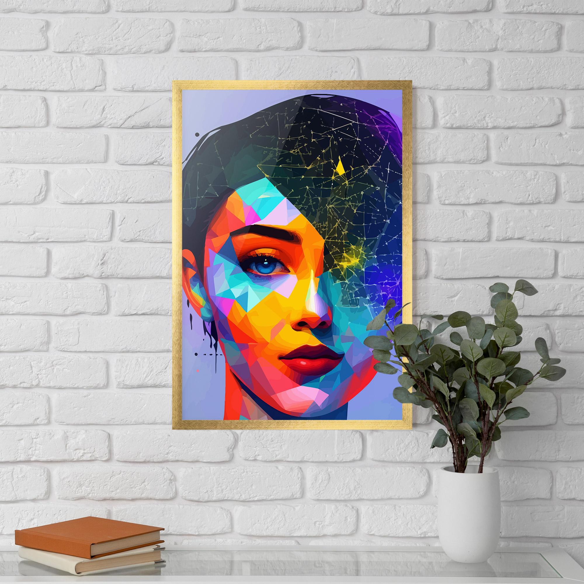 Gerahmte Poster Internet Hyperrealism mockup 5