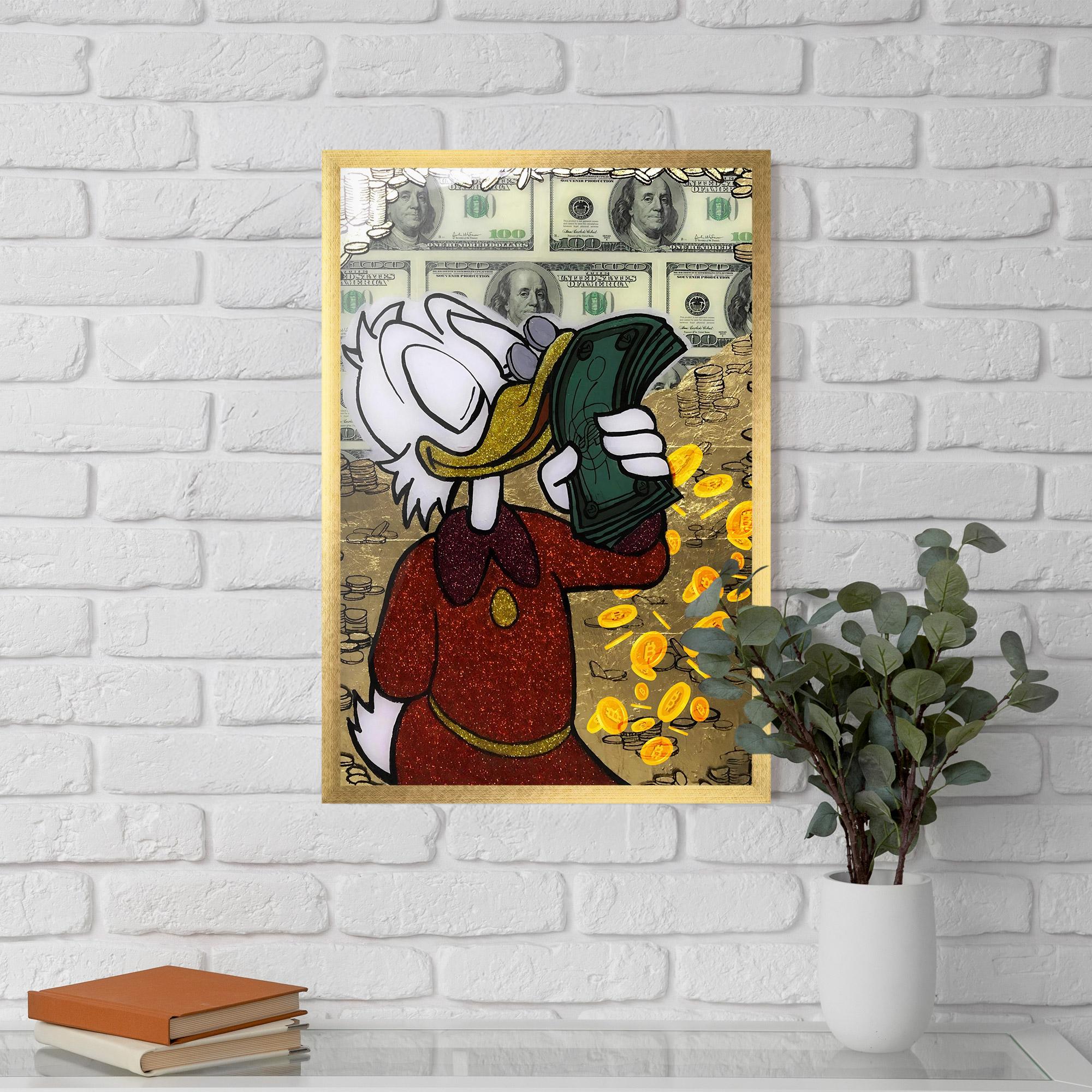 Gerahmte Poster Smell Like Money mockup 5