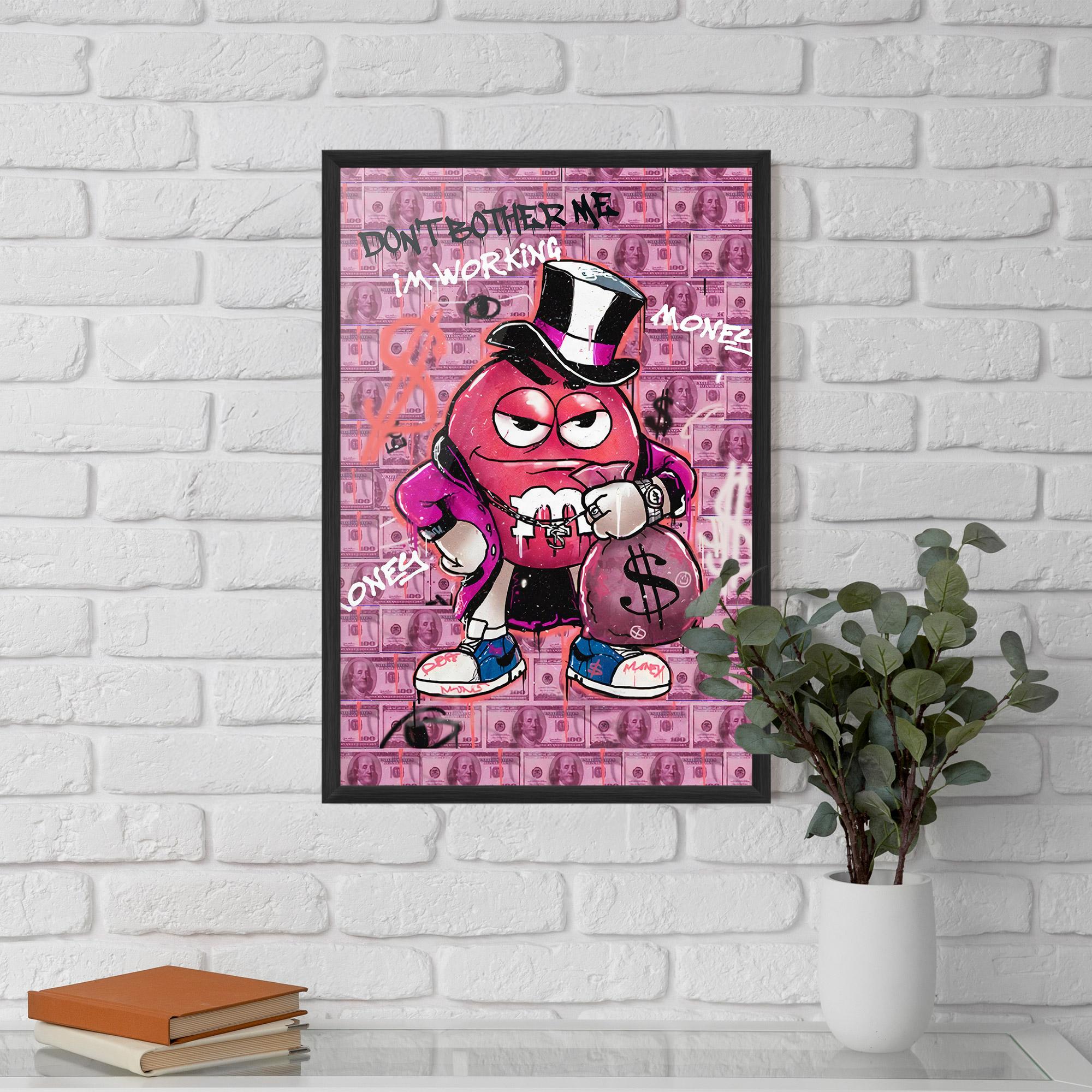 Gerahmte Poster Give Me Your Money mockup 5