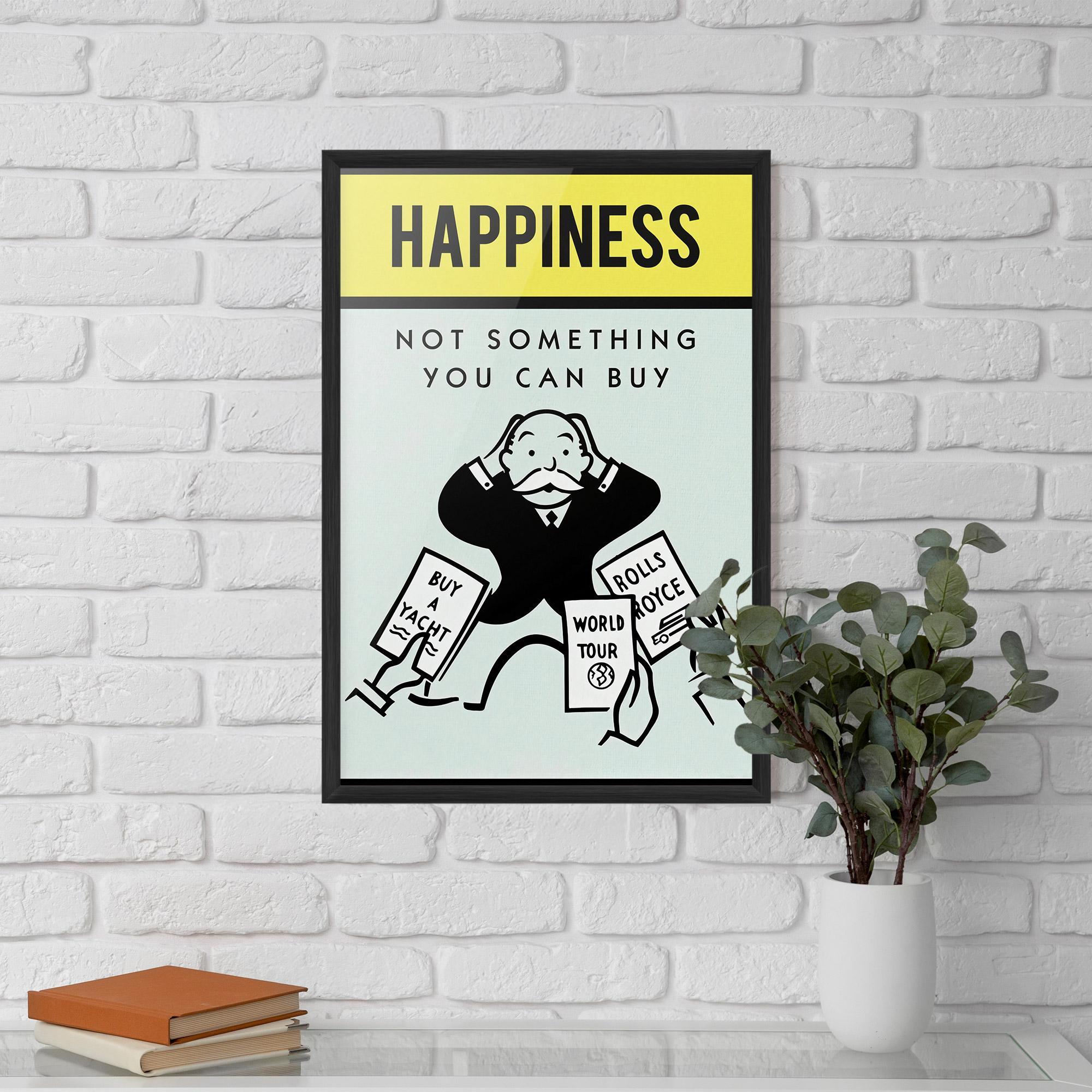 Gerahmte Poster Happines mockup 5
