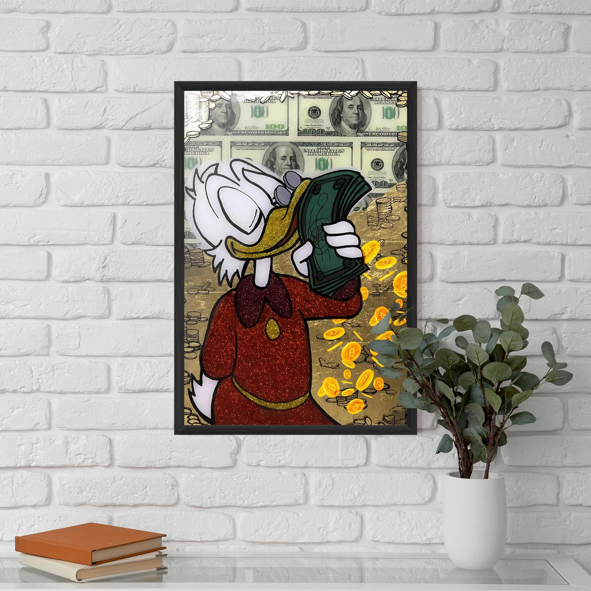 Gerahmte Poster Smell Like Money mockup 5