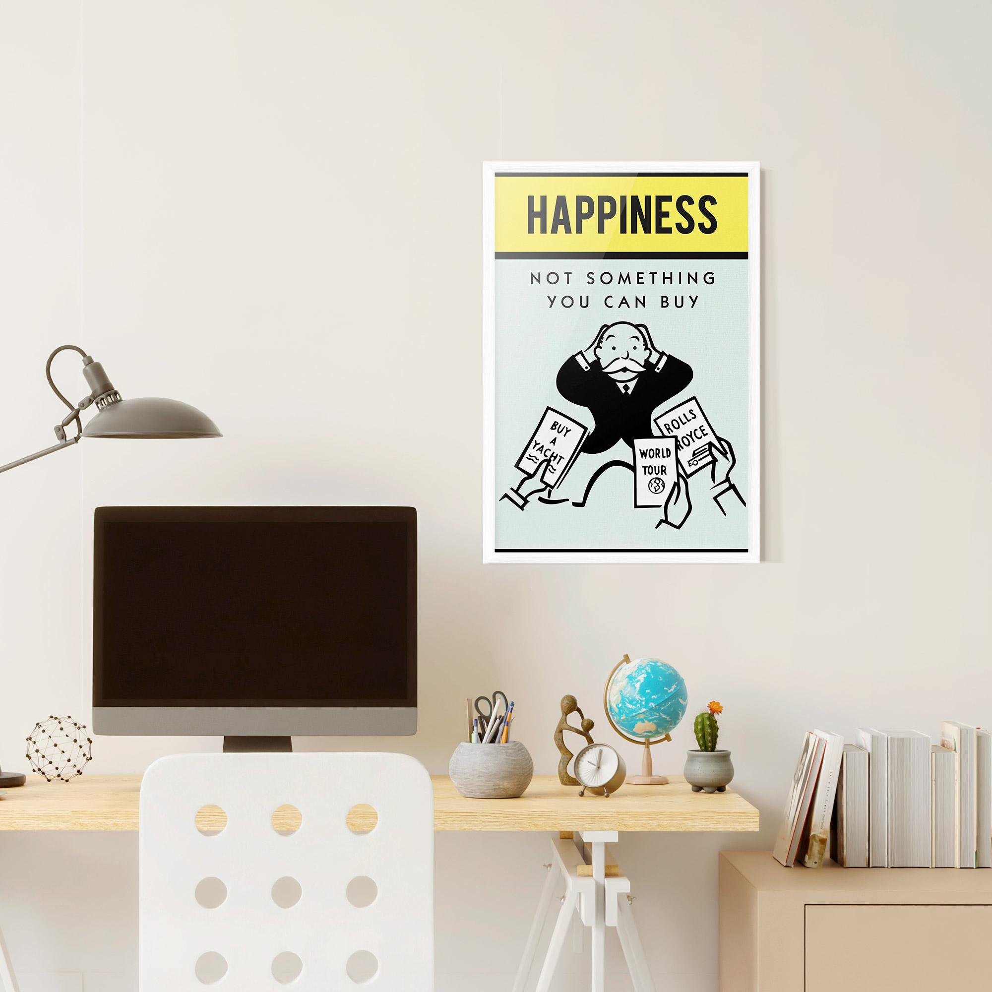 Gerahmte Poster Happines mockup 6