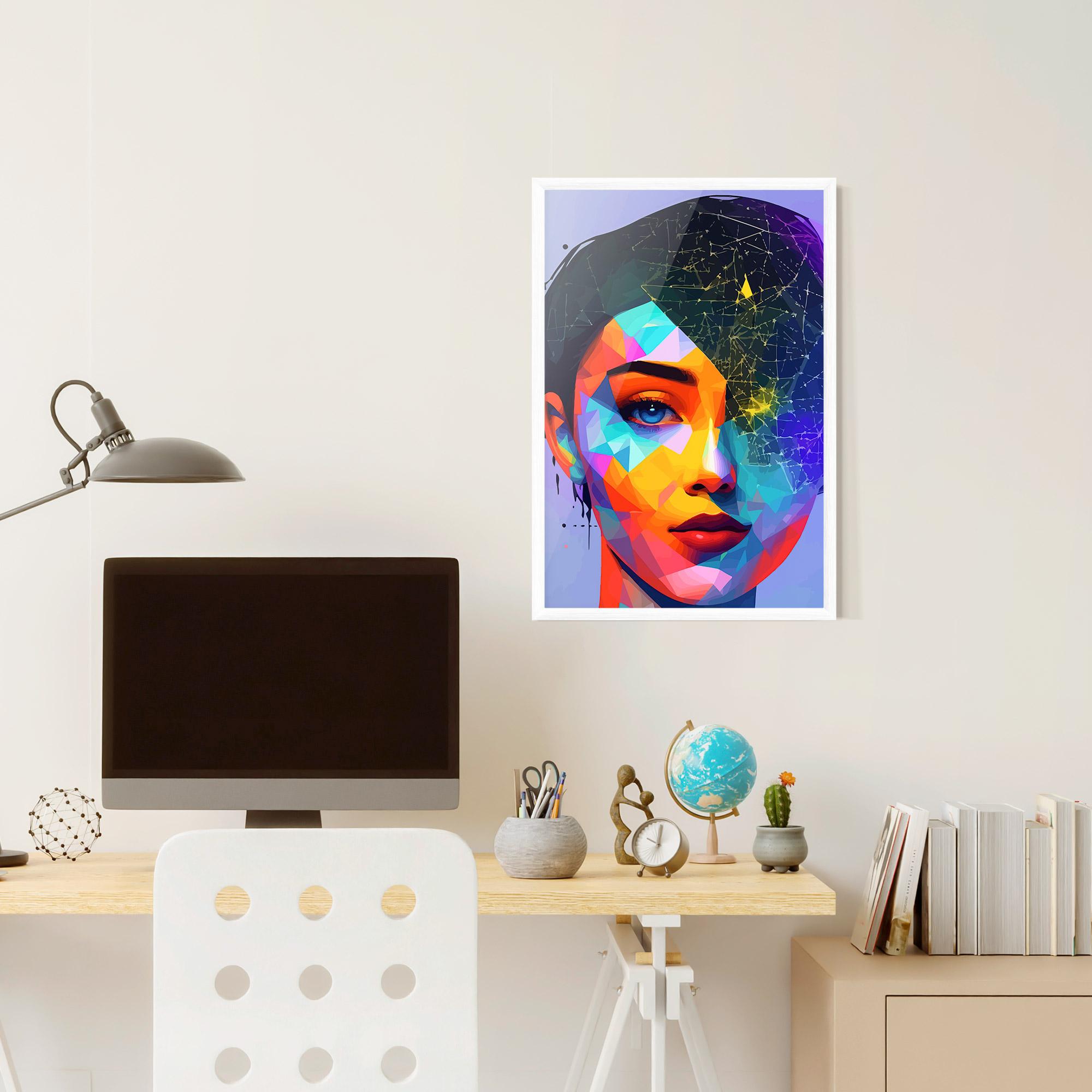 Gerahmte Poster Internet Hyperrealism mockup 6