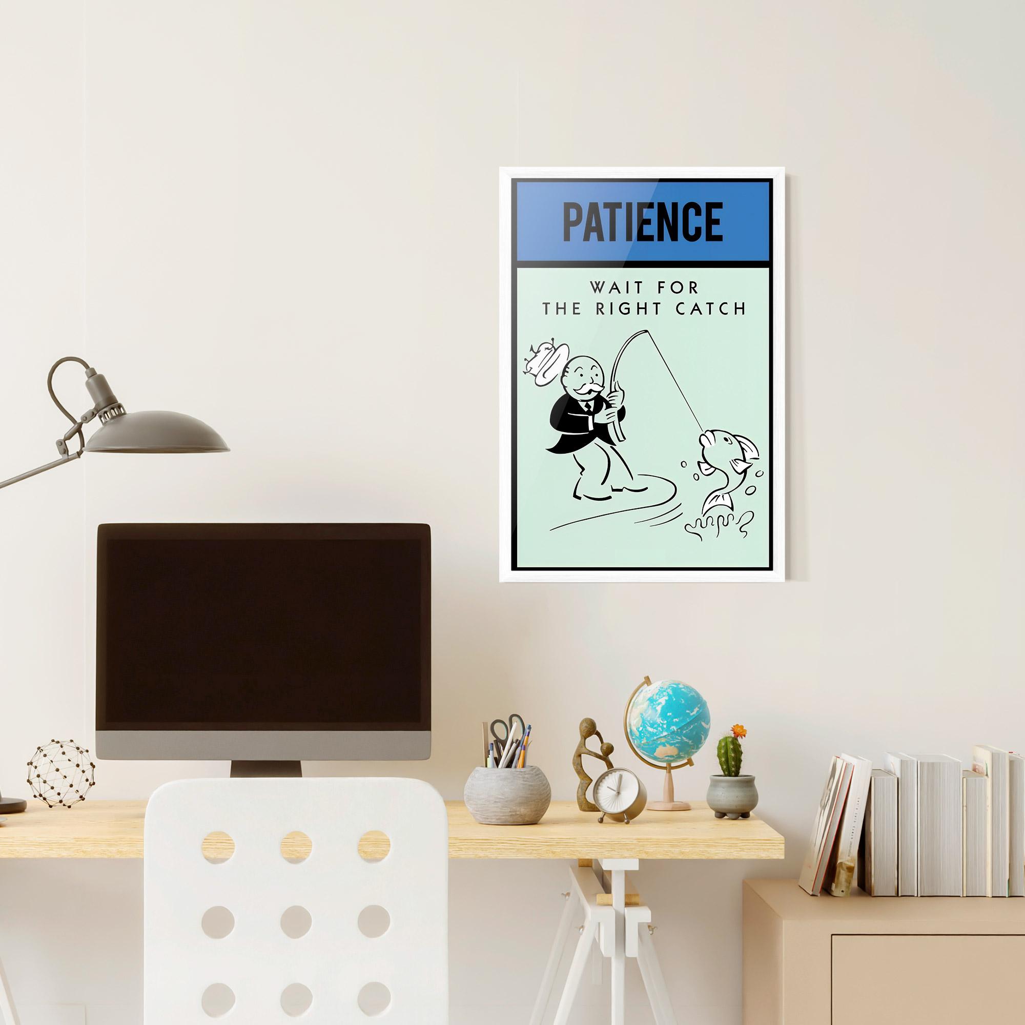 Gerahmte Poster Patience mockup 6