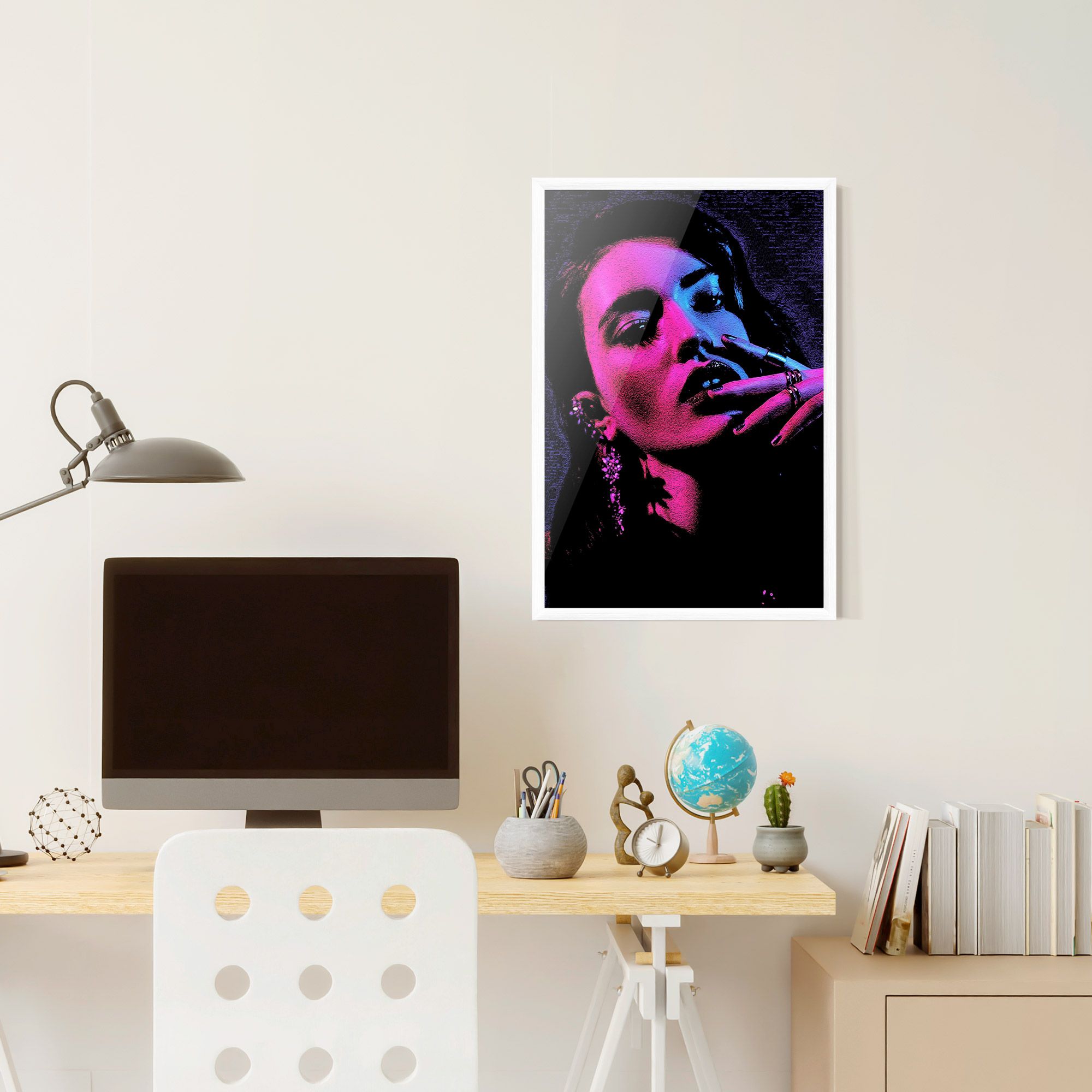 Purple Light Lady mockup 6