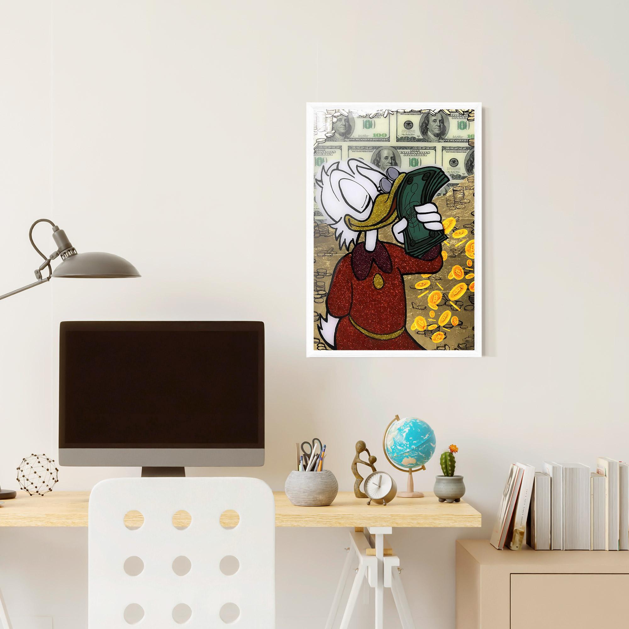 Gerahmte Poster Smell Like Money mockup 6