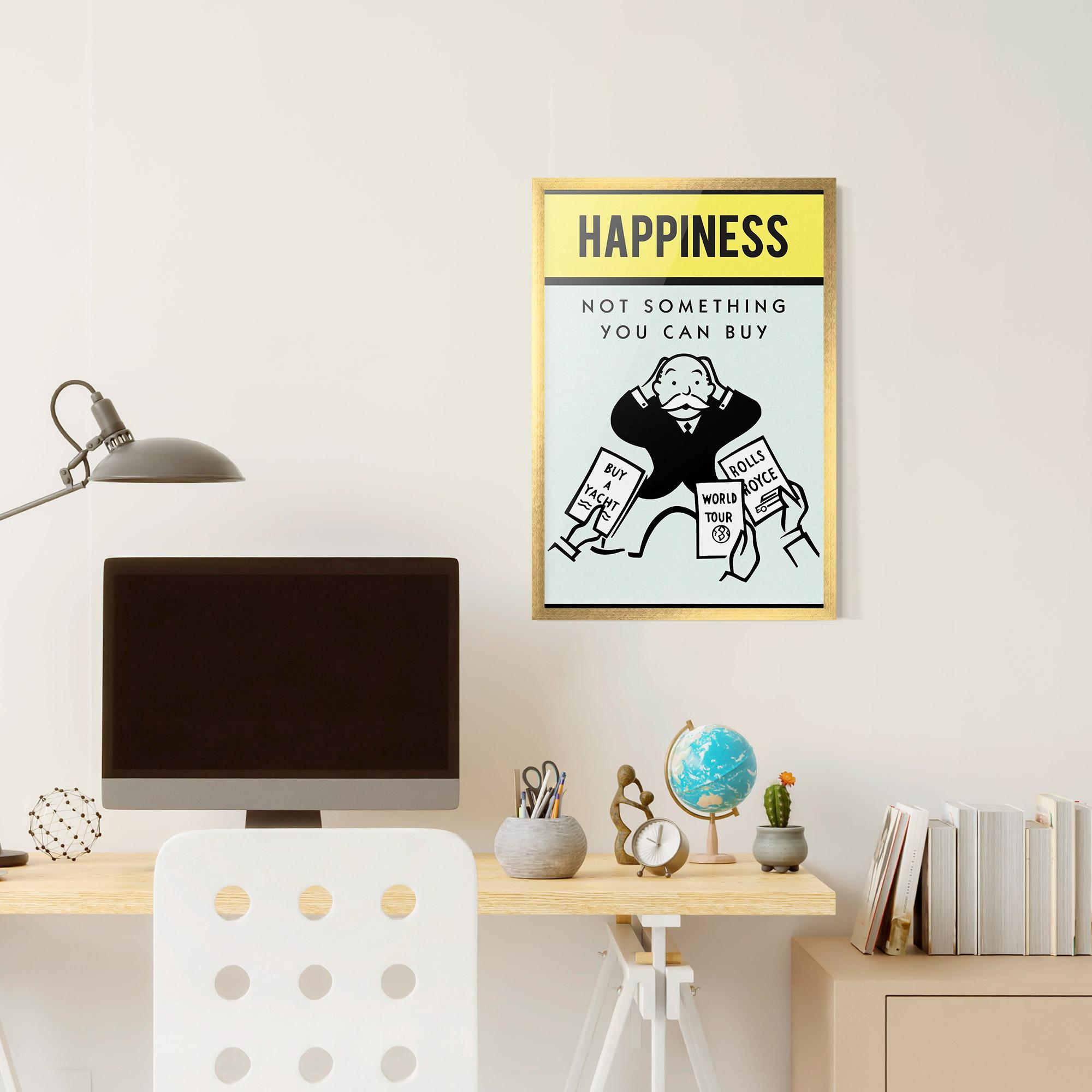 Gerahmte Poster Happines mockup 6