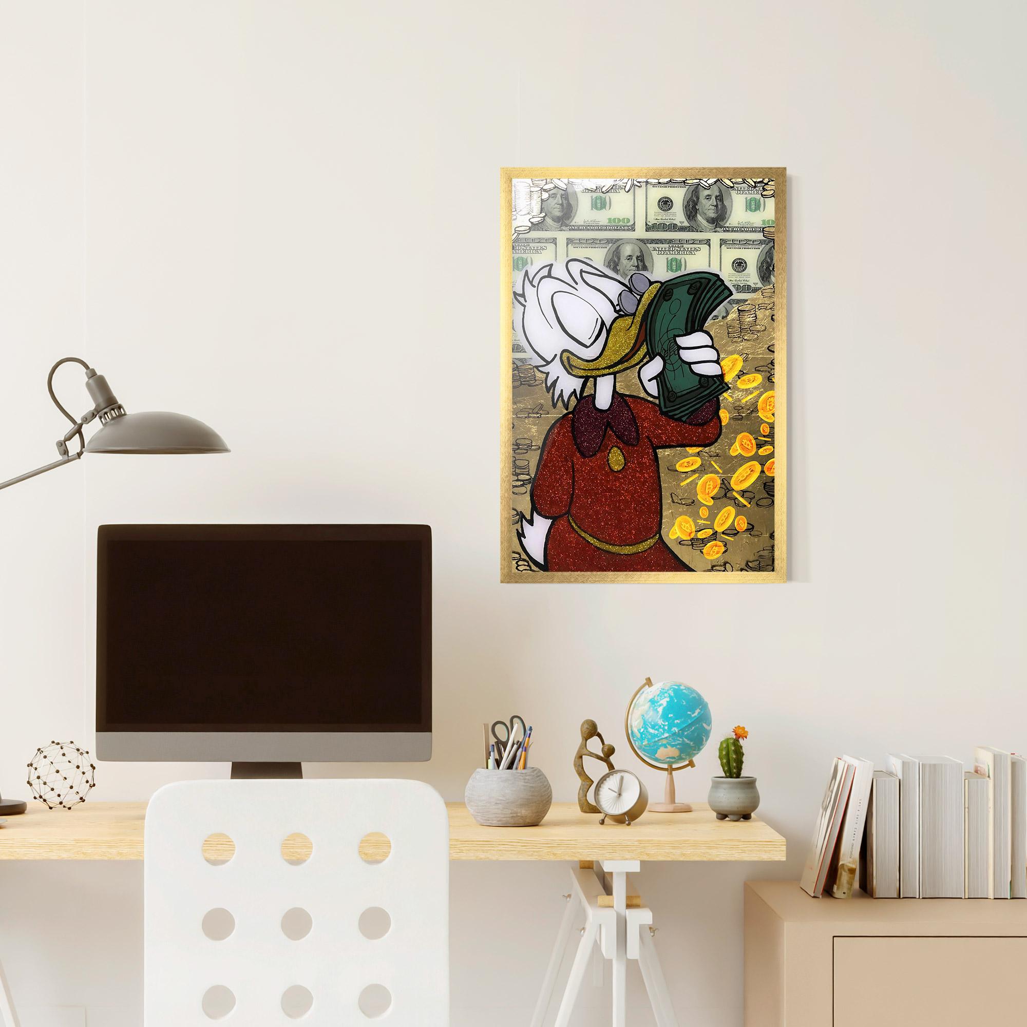 Gerahmte Poster Smell Like Money mockup 6