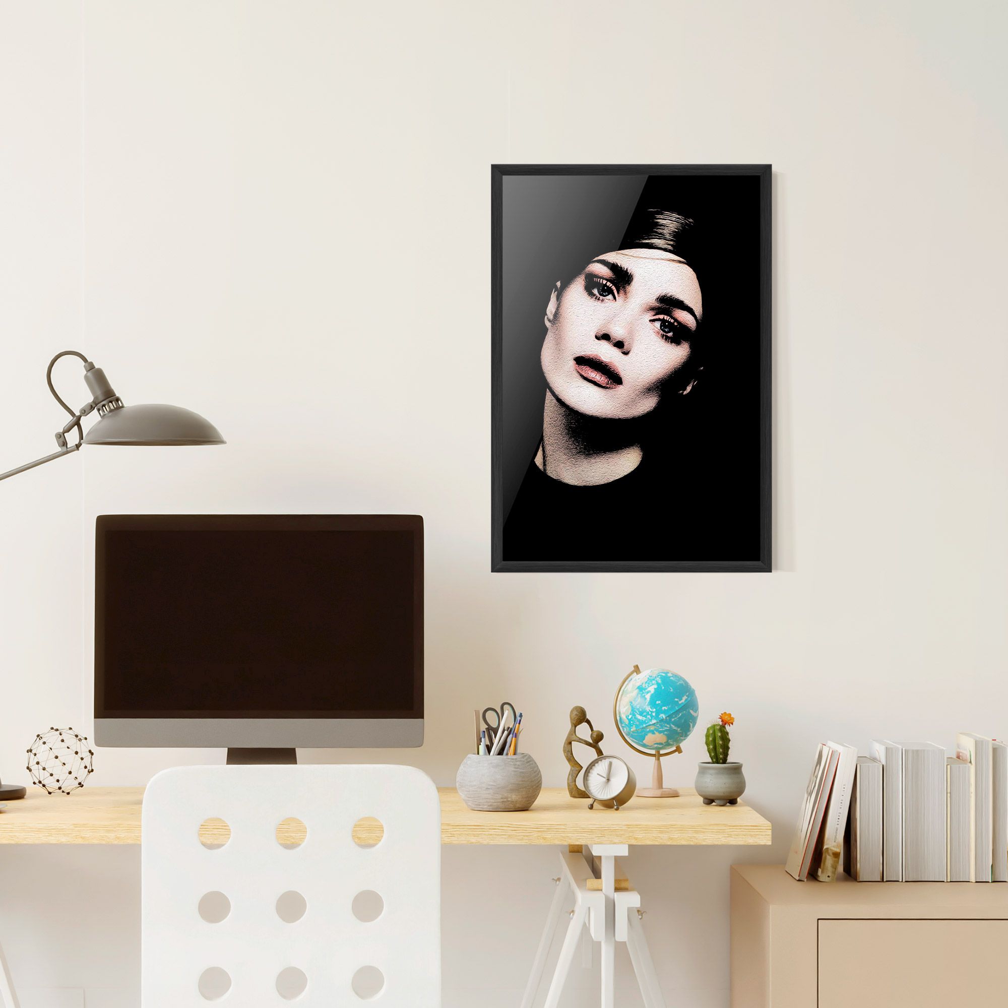 Blue Eyes Lady mockup 6