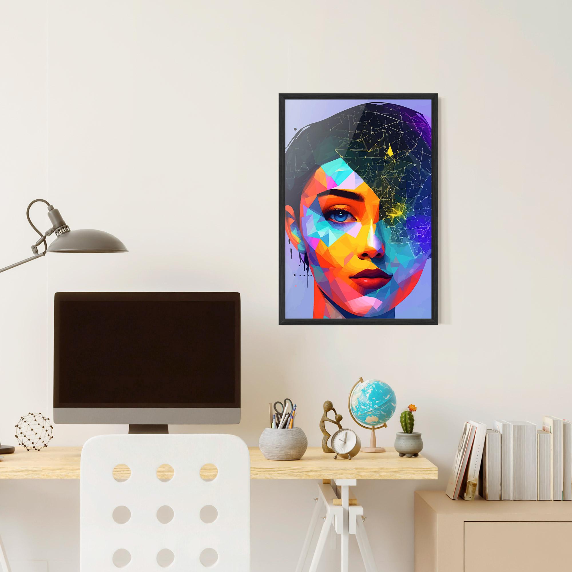 Gerahmte Poster Internet Hyperrealism mockup 6