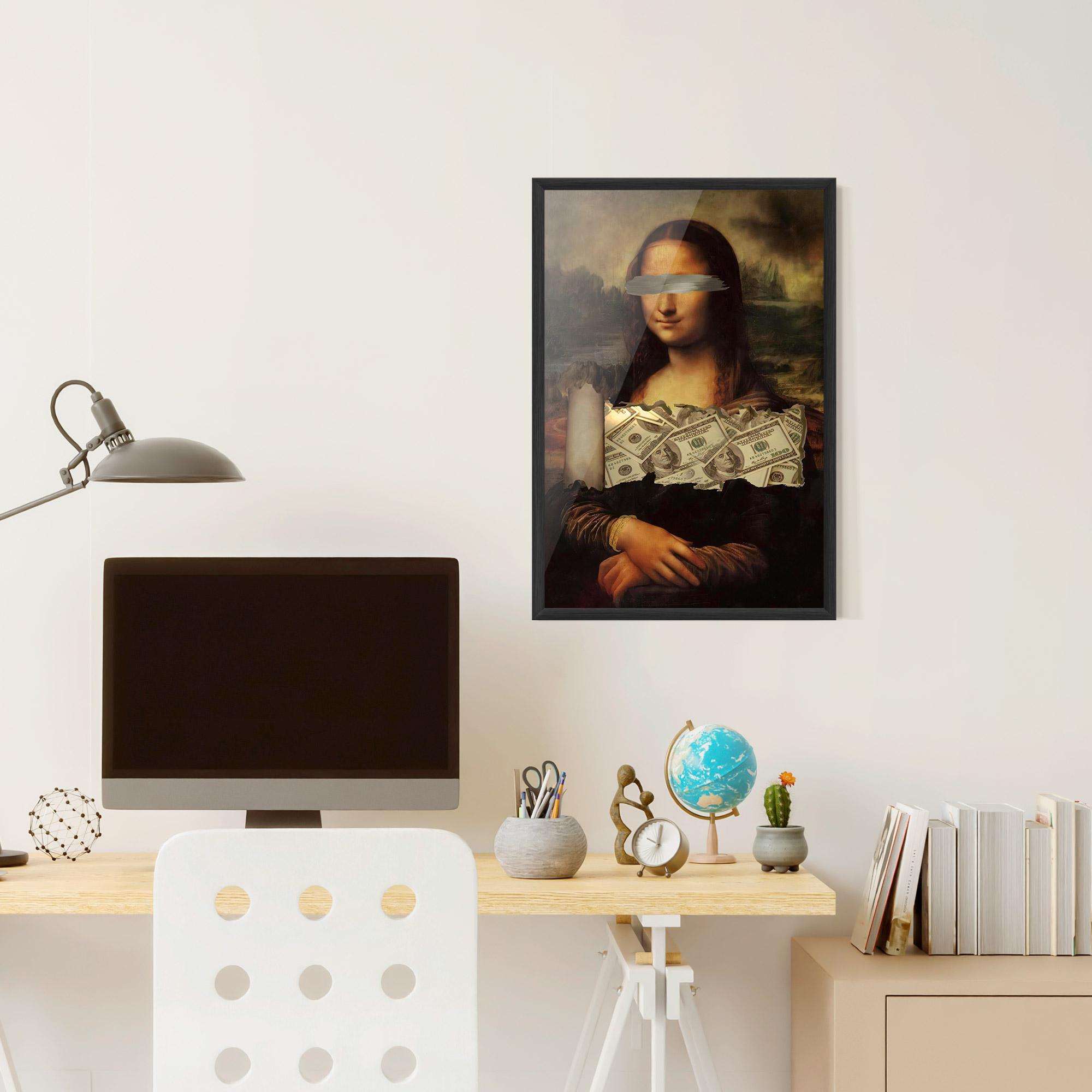 Gerahmte Poster Money Lisa mockup 6