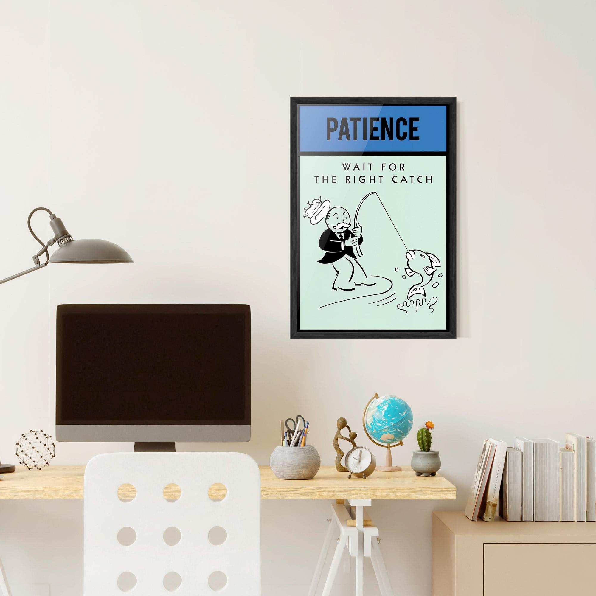 Gerahmte Poster Patience mockup 6