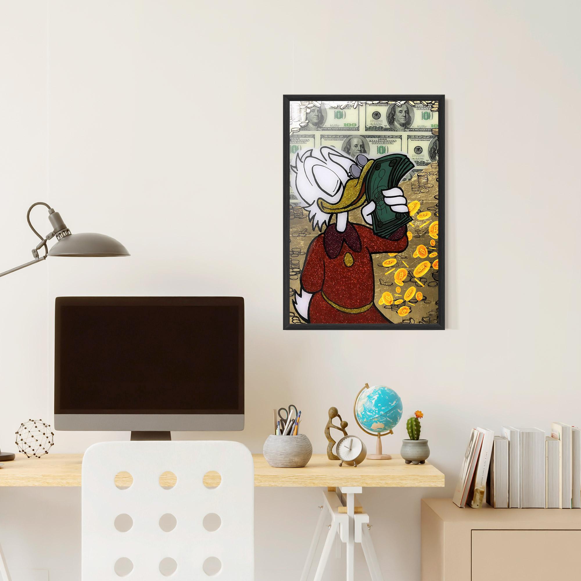 Gerahmte Poster Smell Like Money mockup 6