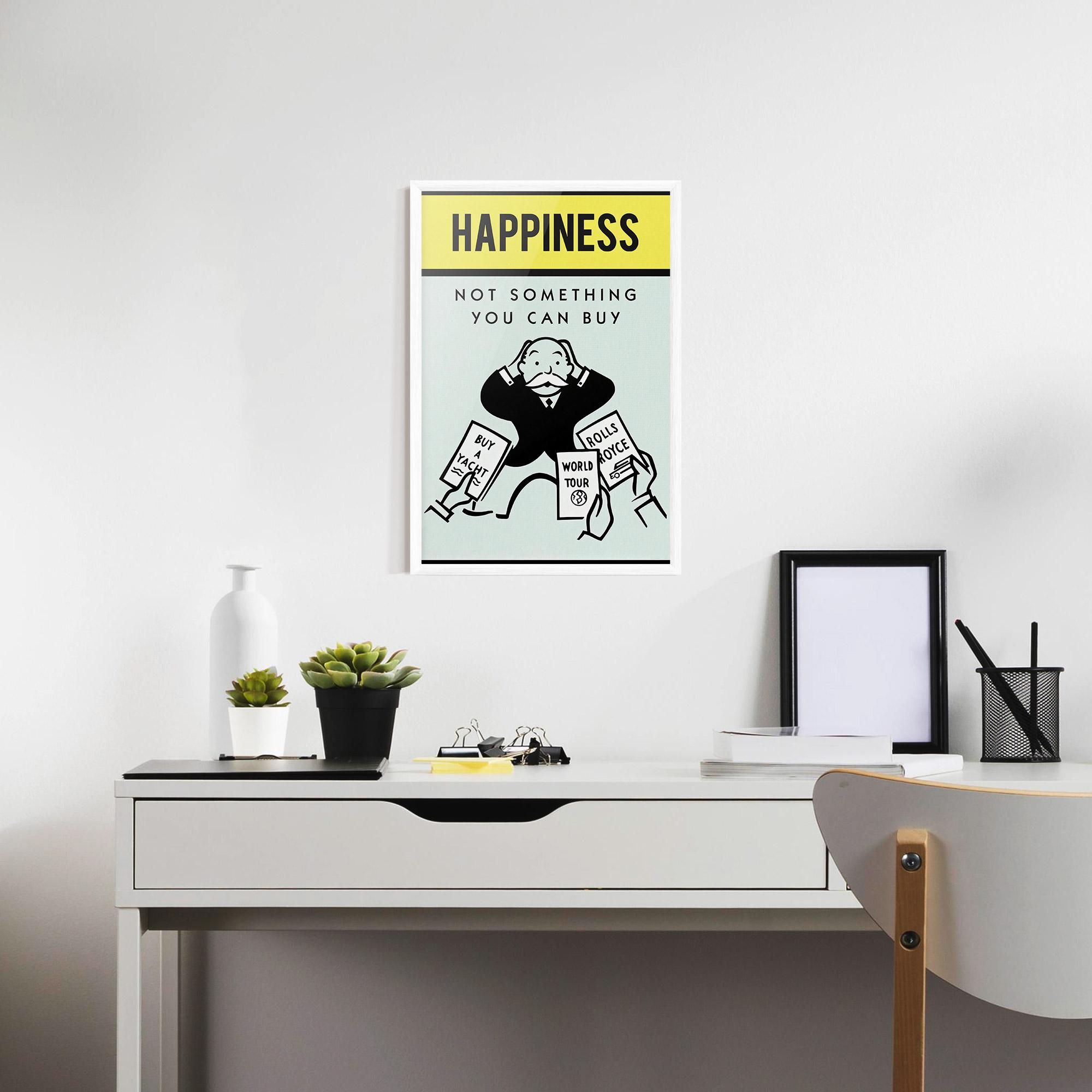 Gerahmte Poster Happines mockup 7