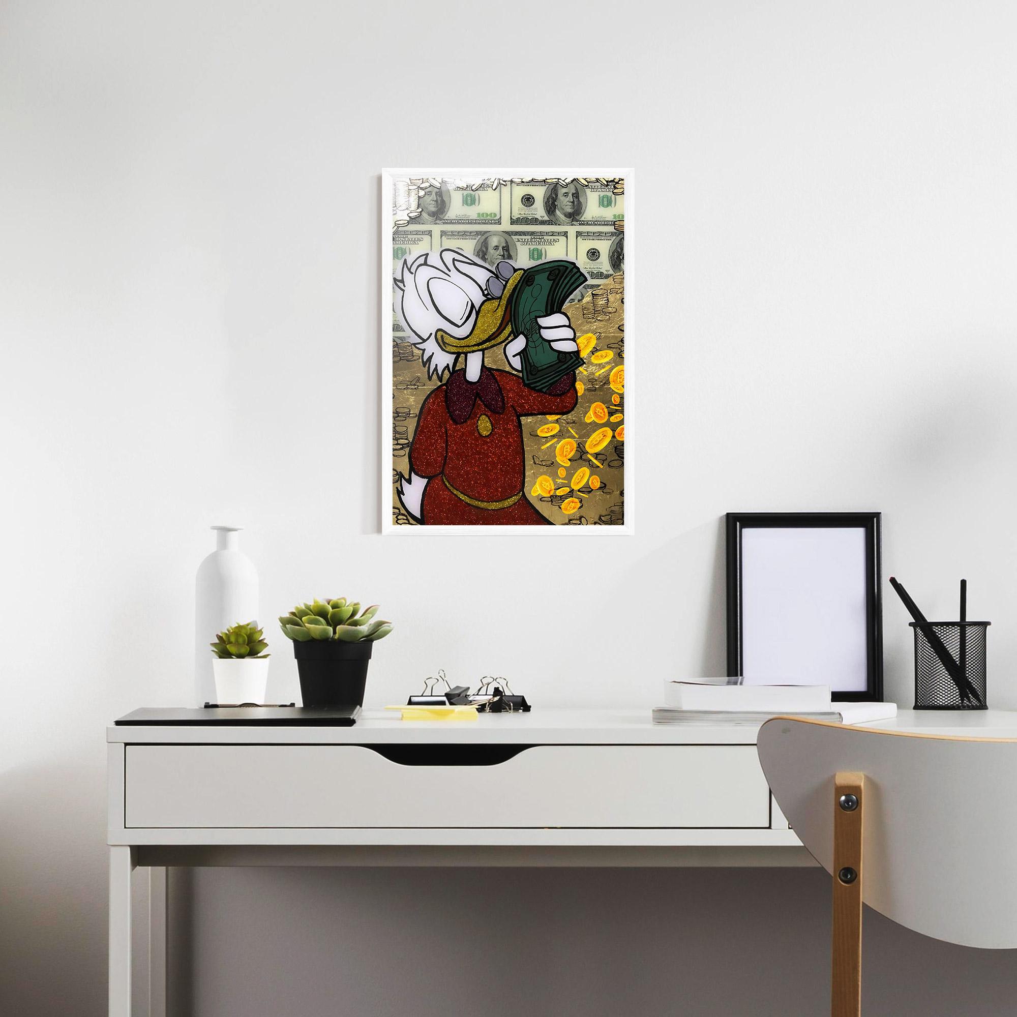 Gerahmte Poster Smell Like Money mockup 7