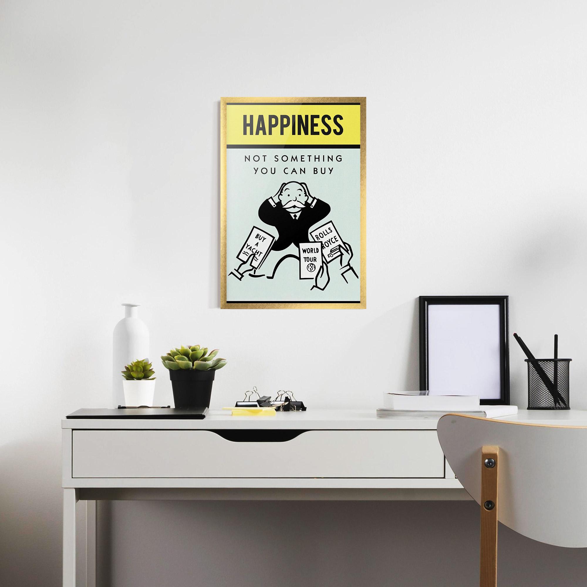 Gerahmte Poster Happines mockup 7