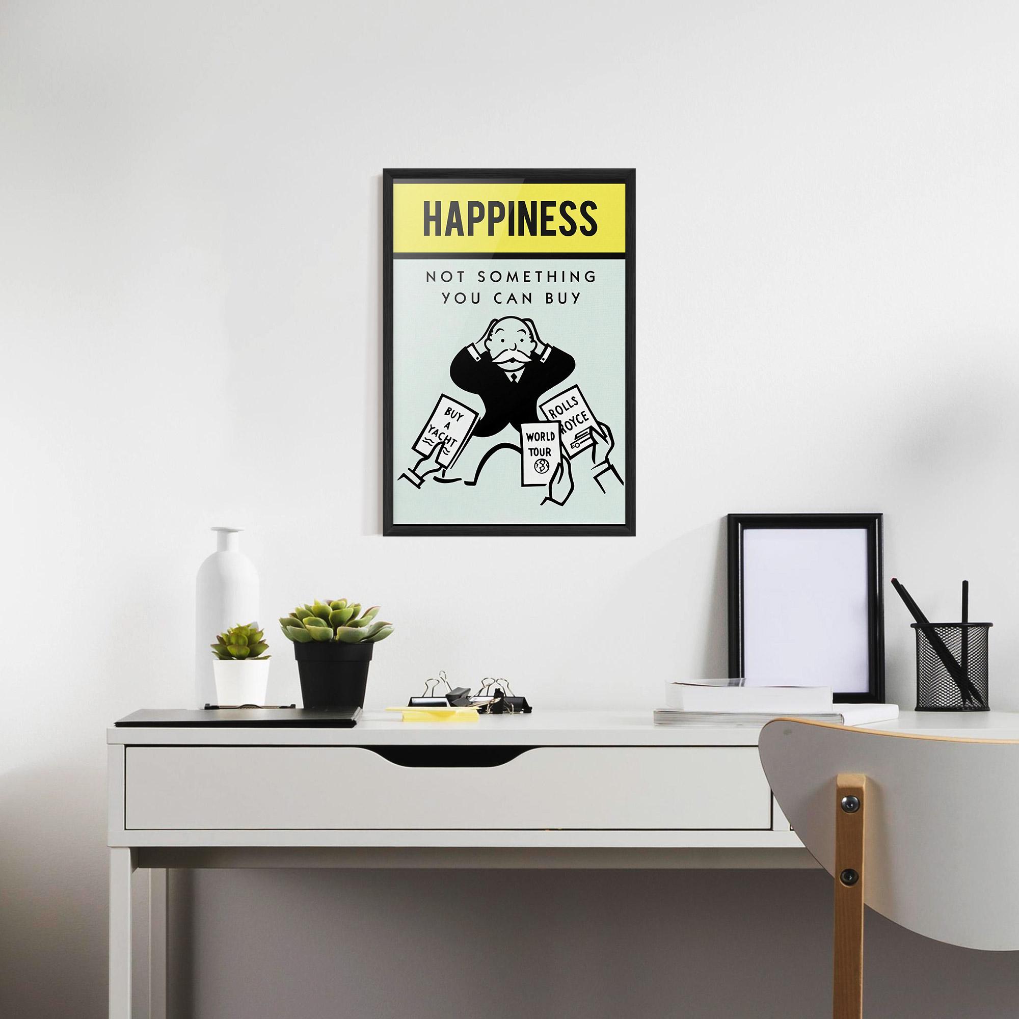 Gerahmte Poster Happines mockup 7