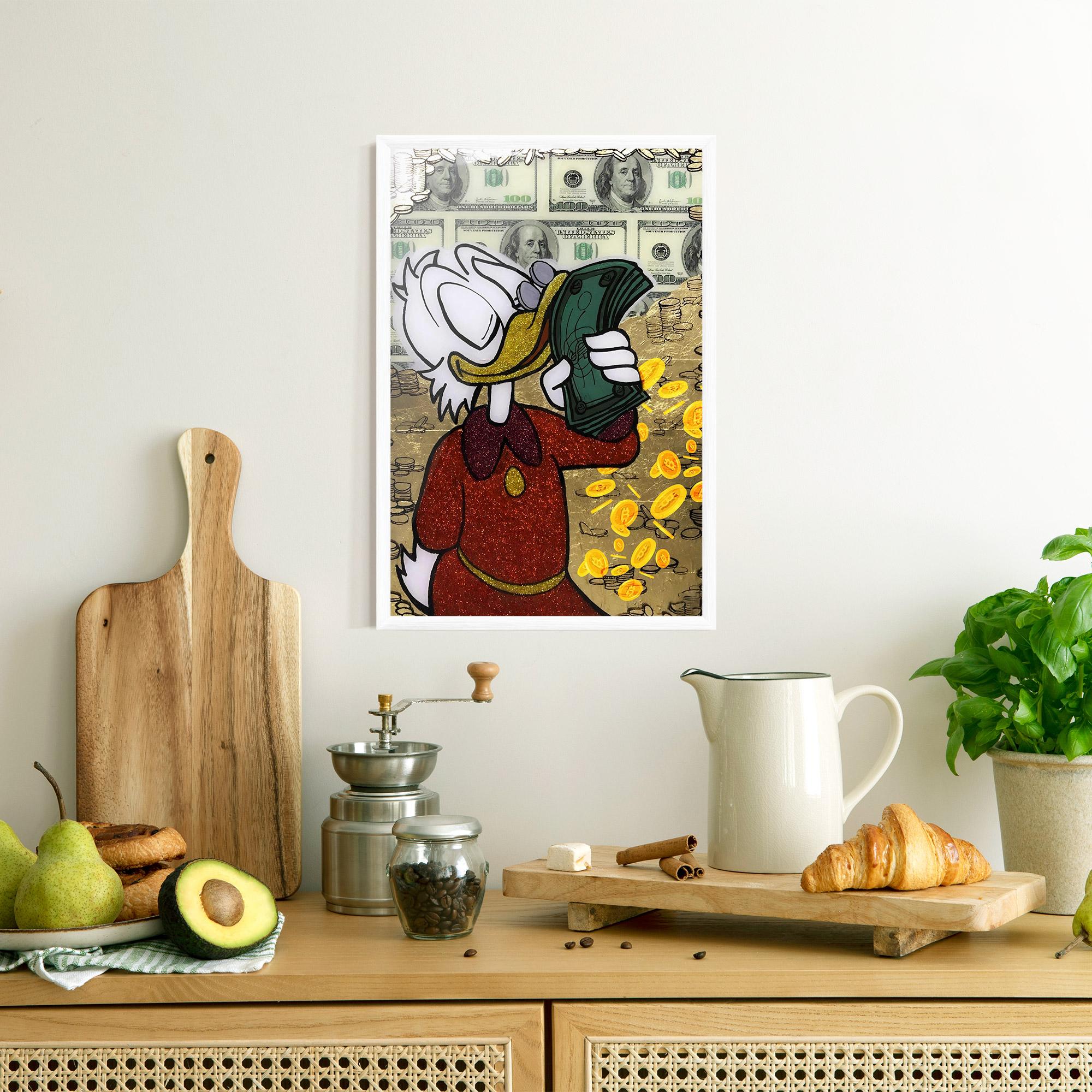 Gerahmte Poster Smell Like Money mockup 8