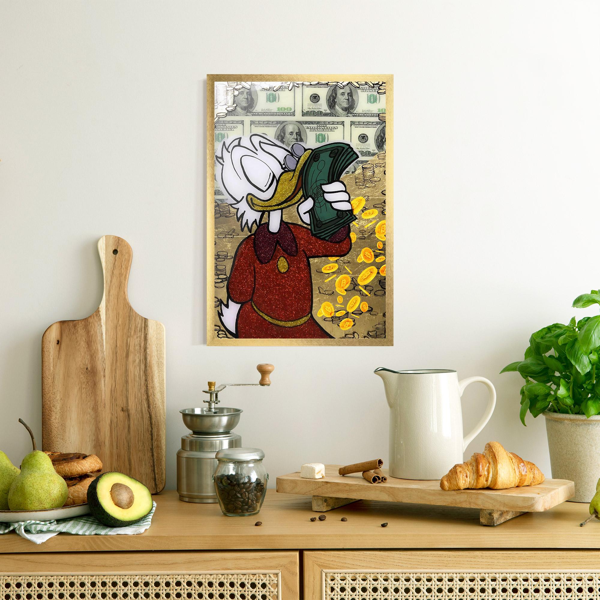 Gerahmte Poster Smell Like Money mockup 8