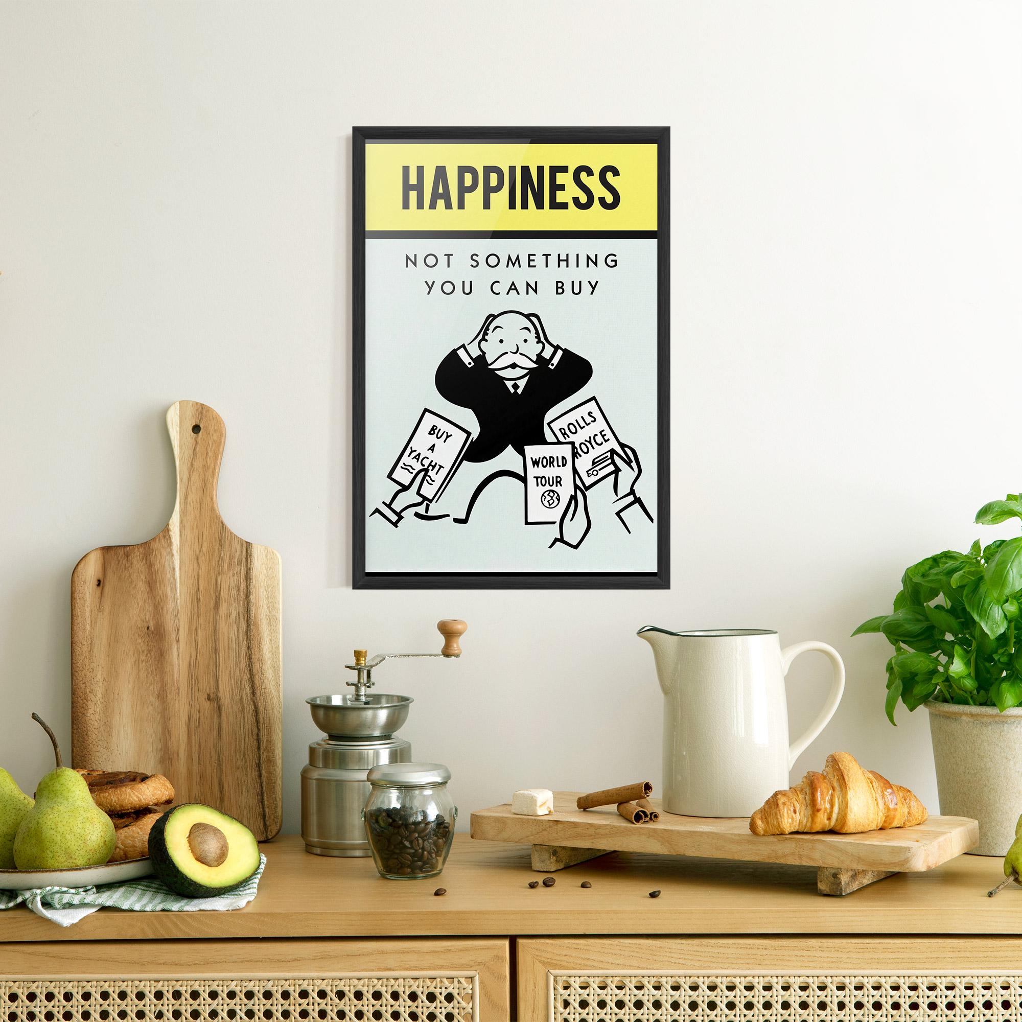 Gerahmte Poster Happines mockup 8