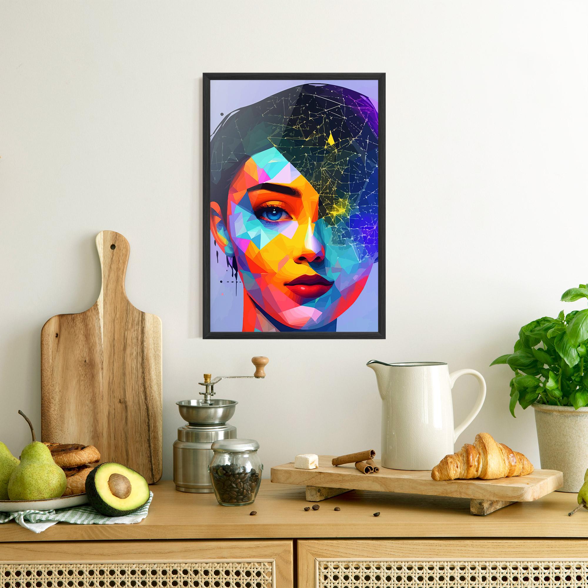 Gerahmte Poster Internet Hyperrealism mockup 8