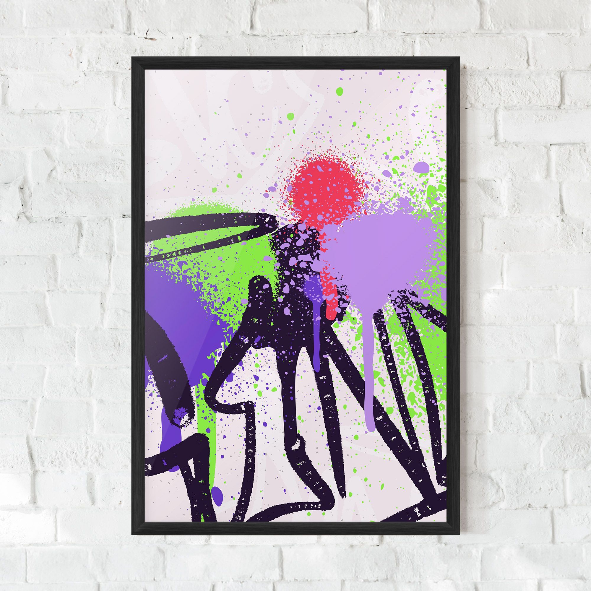 Green Purple Graffiti mockup 0