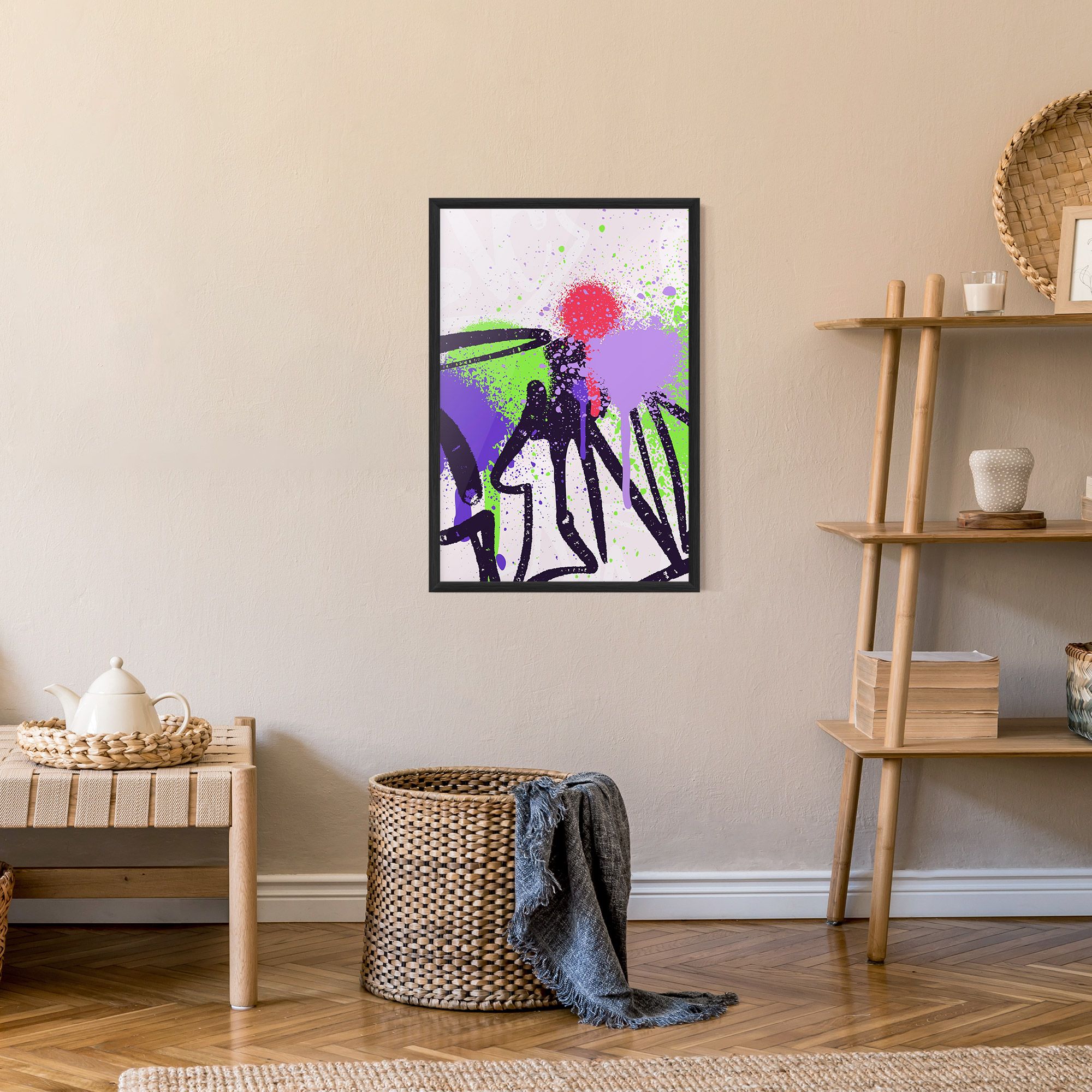 Green Purple Graffiti mockup 9