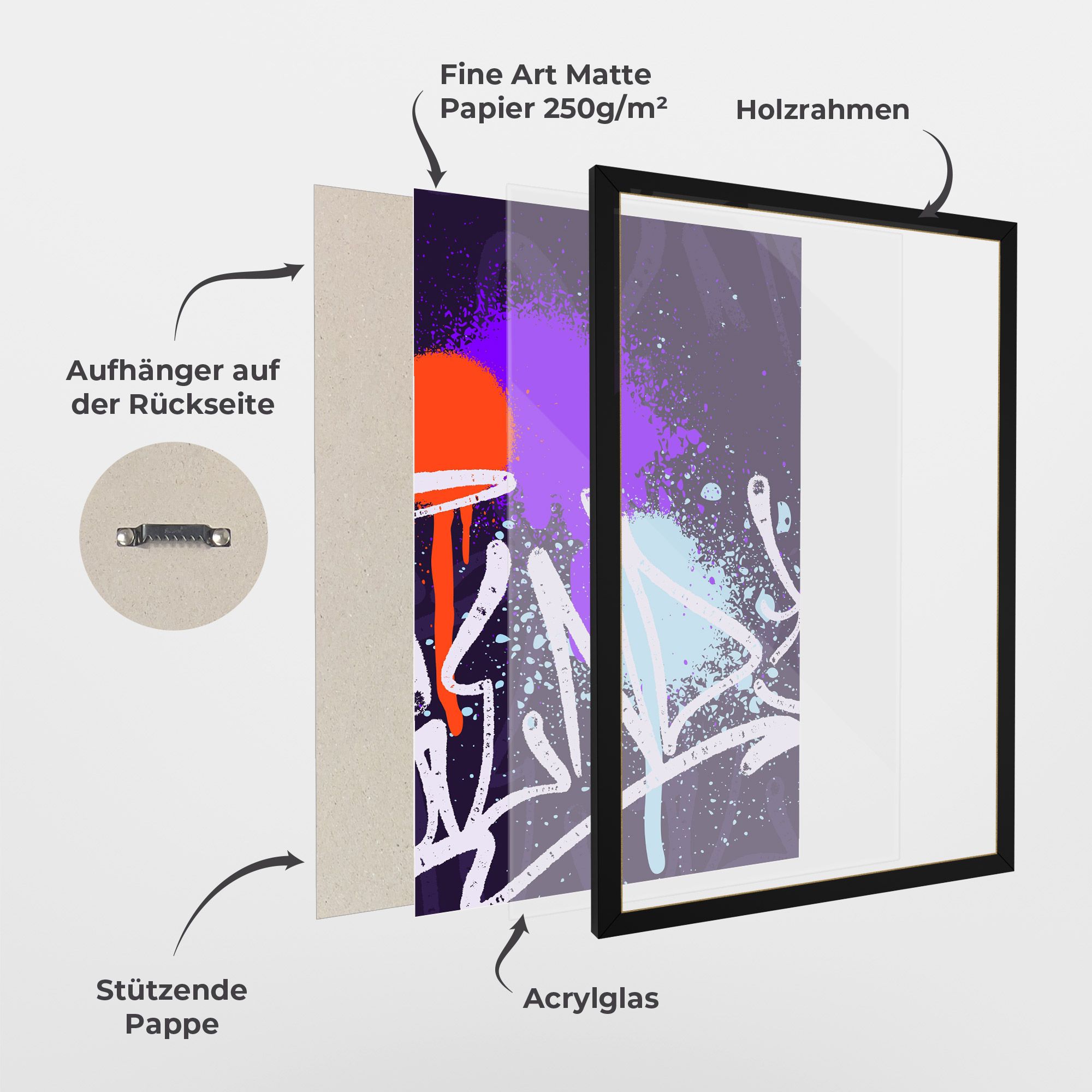 Purple Blue Graffiti mockup 1