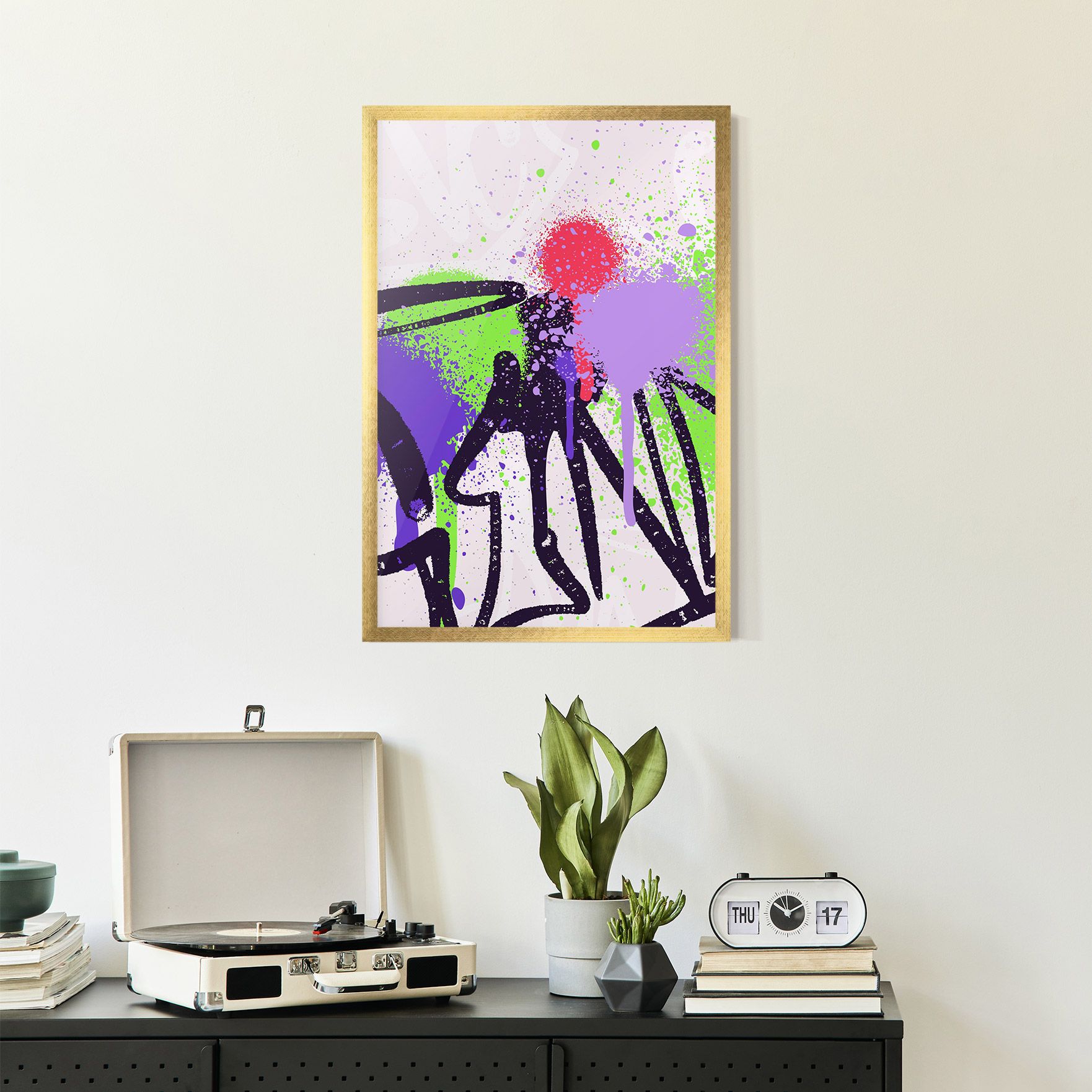 Green Purple Graffiti mockup 2