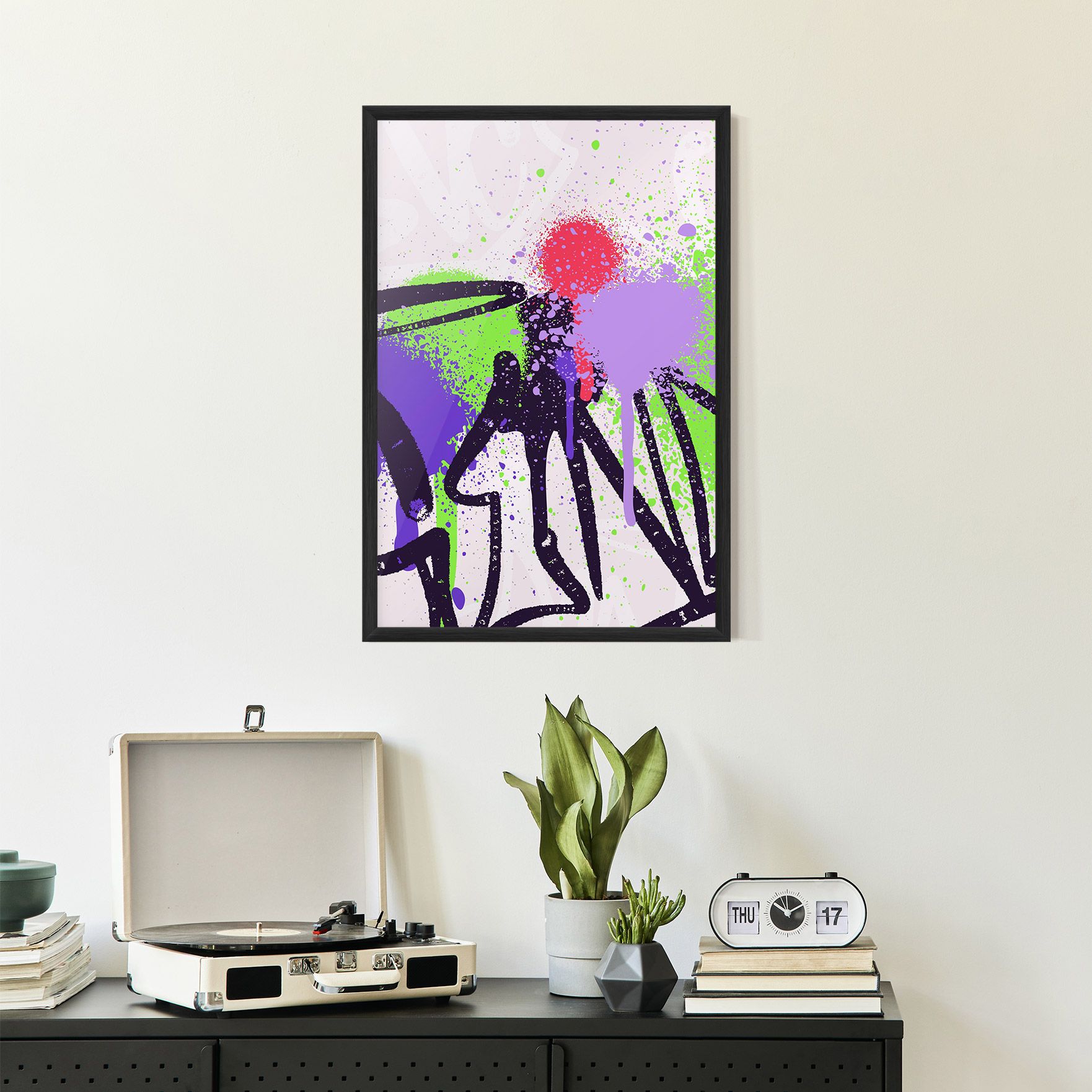 Green Purple Graffiti mockup 2