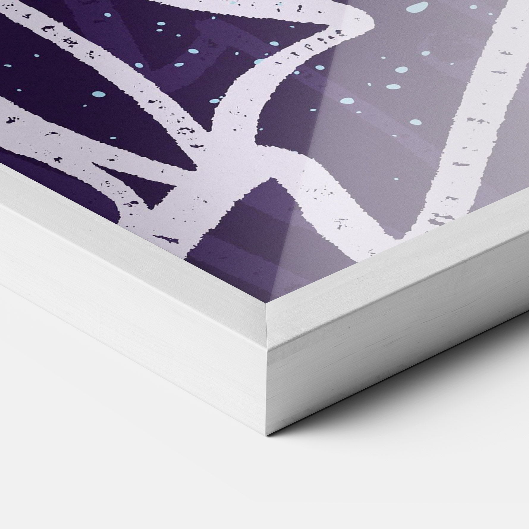Purple Blue Graffiti mockup 3