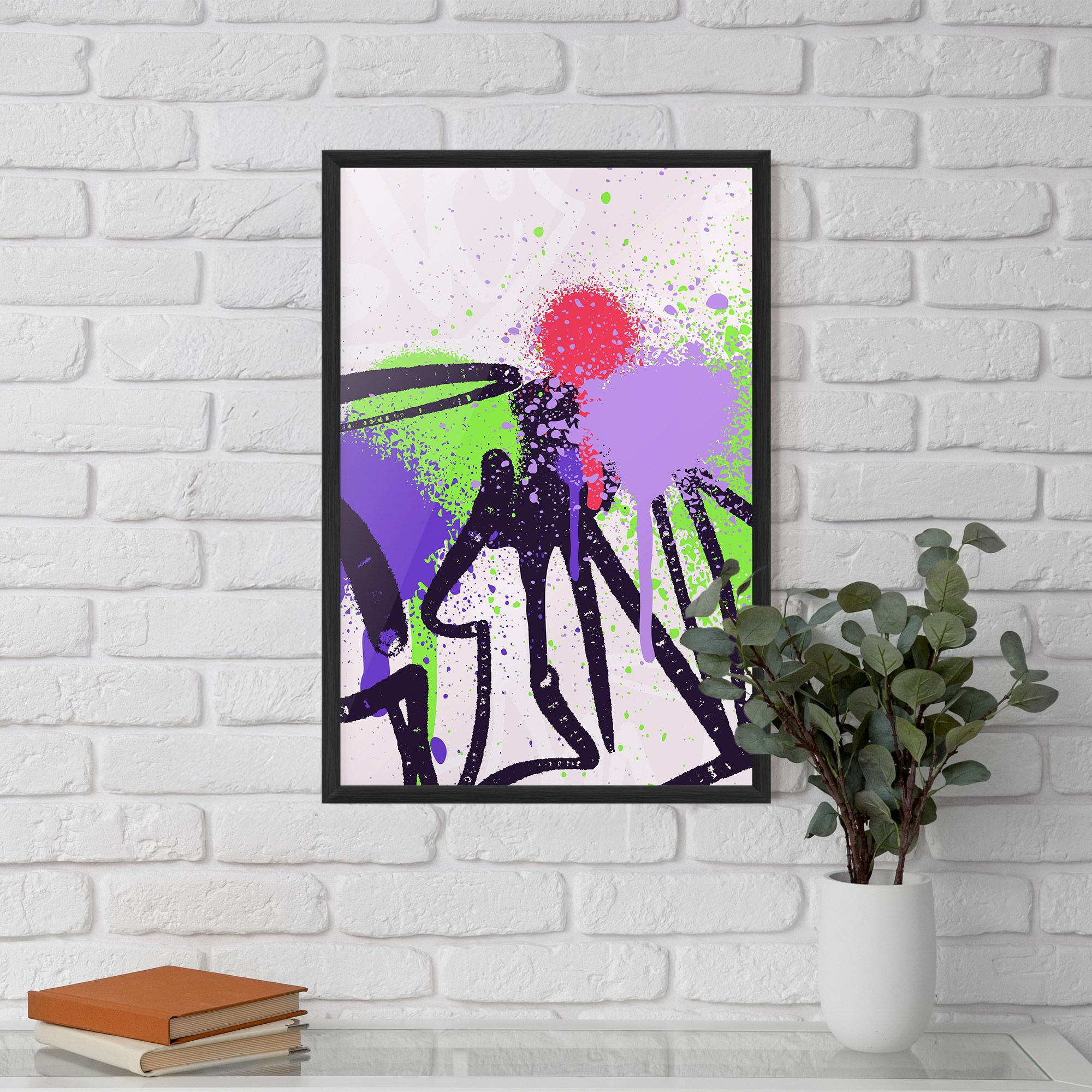 Green Purple Graffiti mockup 5