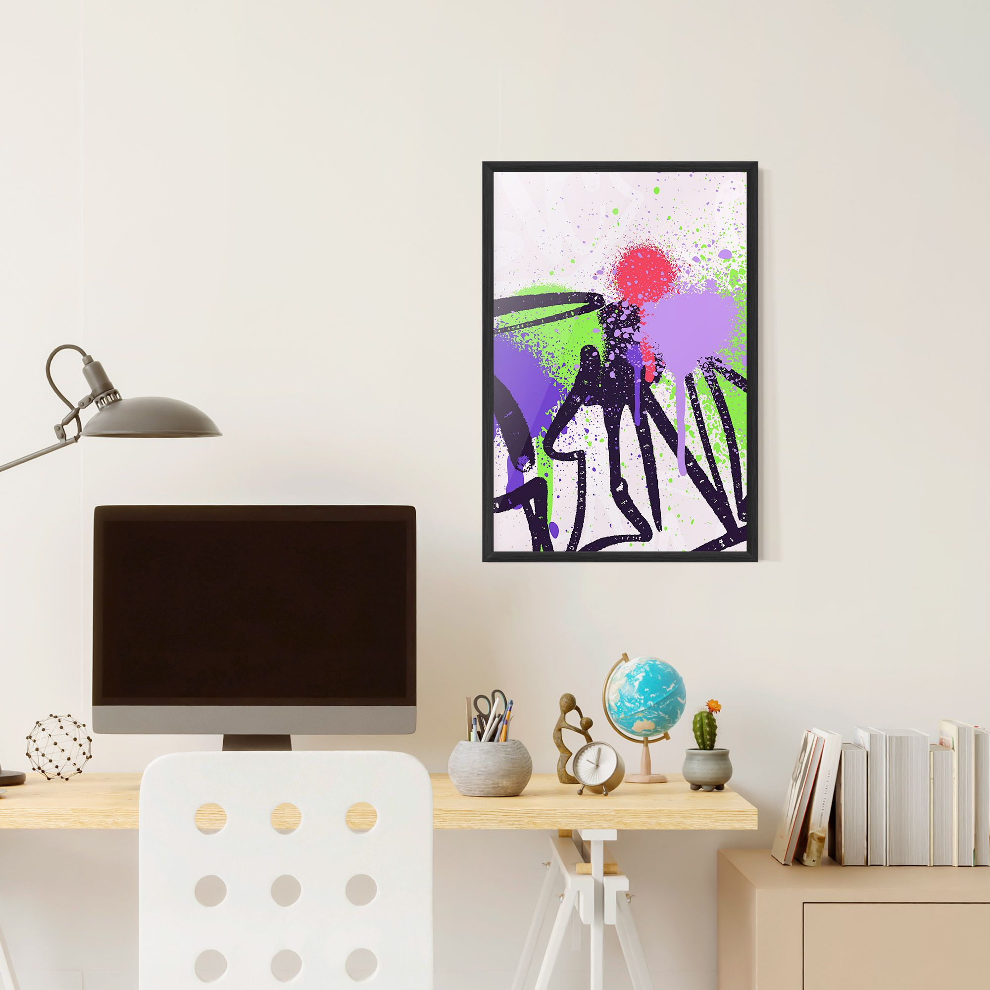 Green Purple Graffiti mockup 6