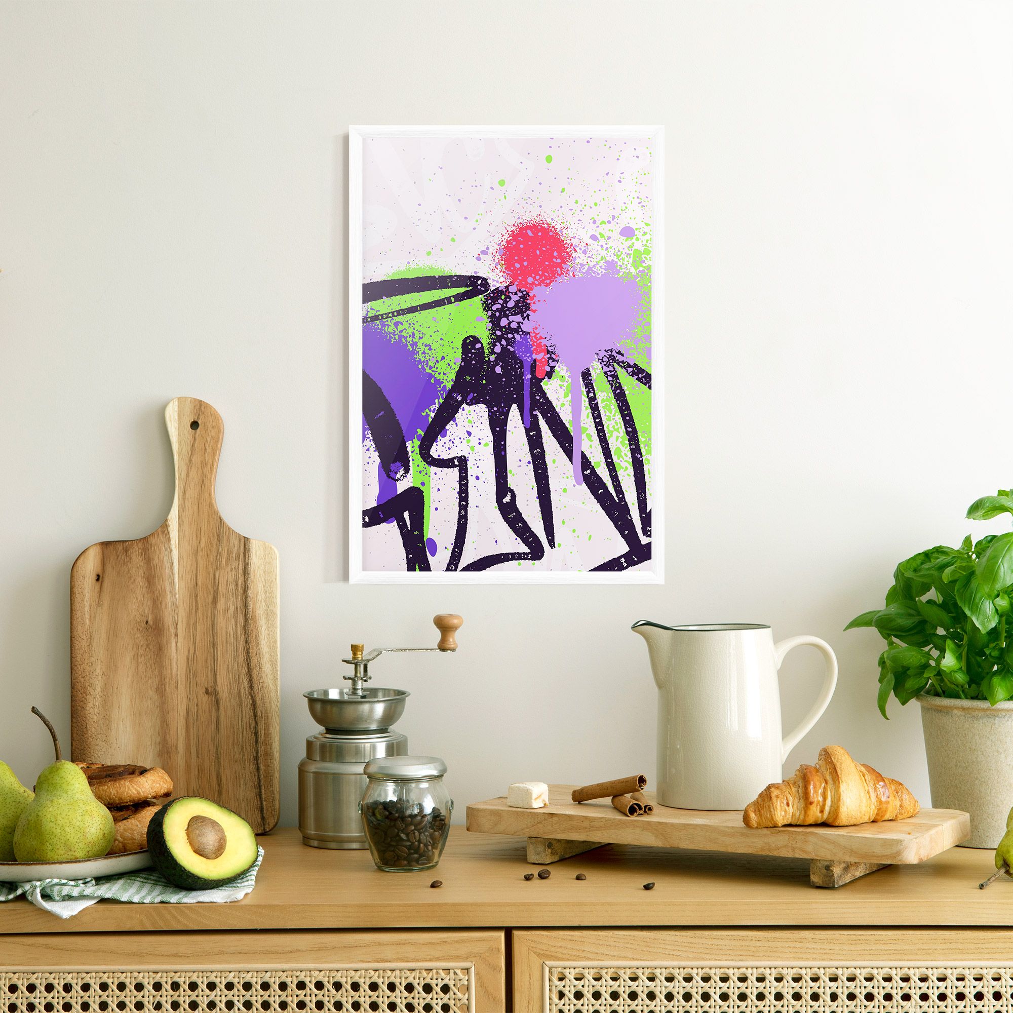 Green Purple Graffiti mockup 8