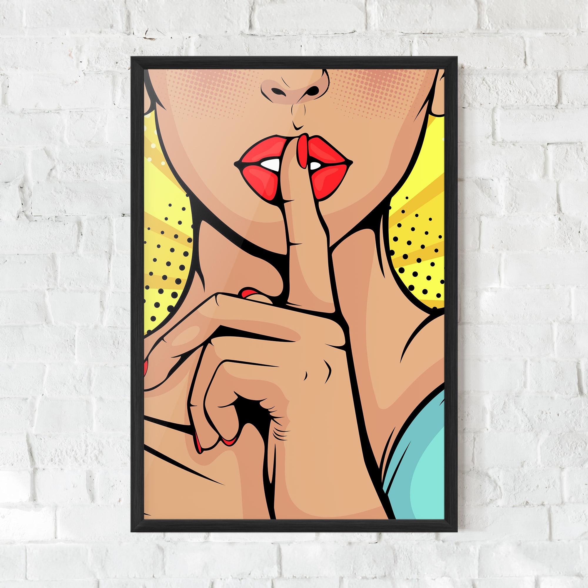 Gerahmte Poster Sush Pop Art mockup 0