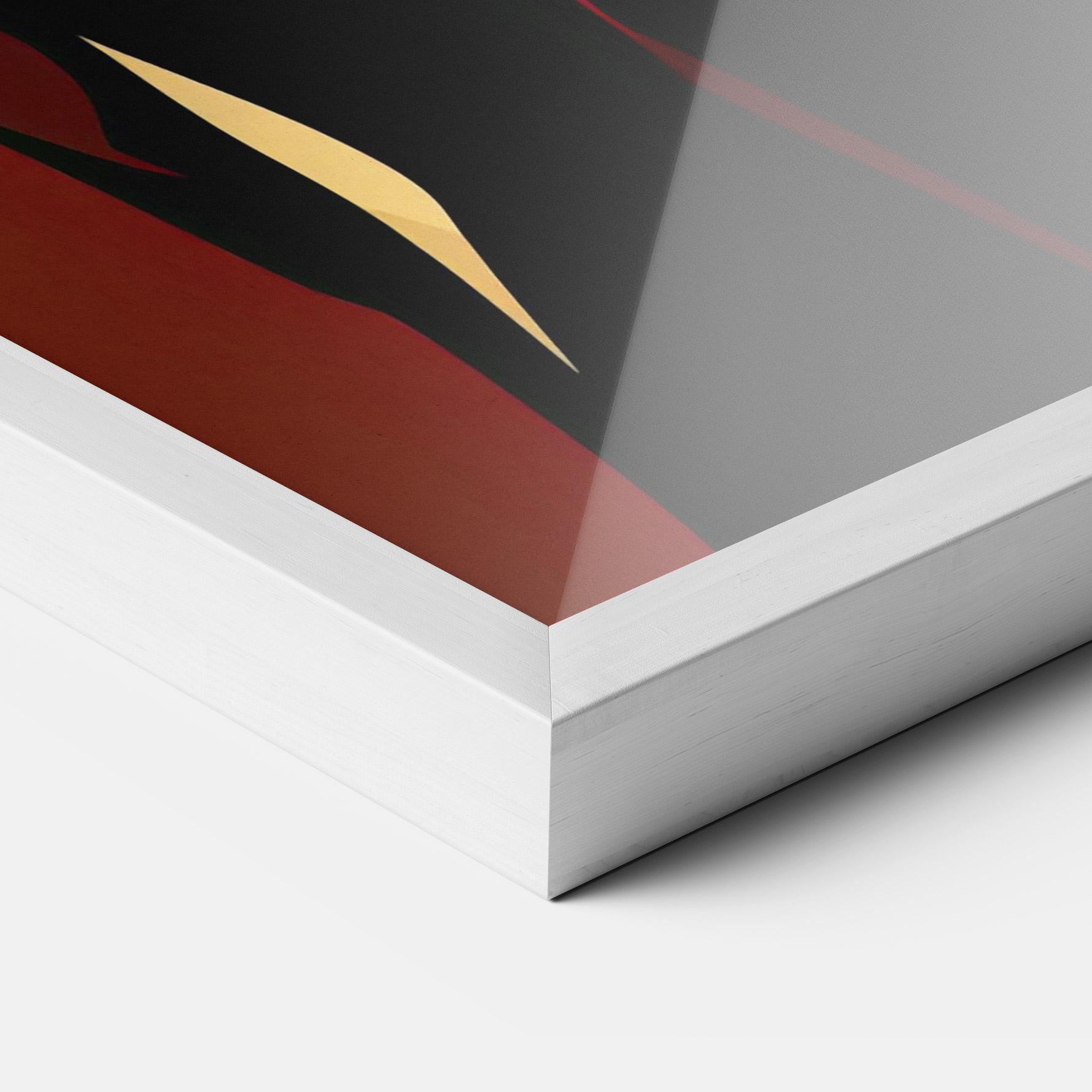 Gerahmte Poster Pop Graphical Woman mockup 3