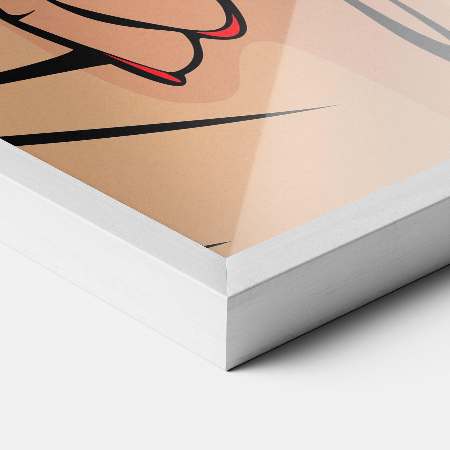 Gerahmte Poster Sush Pop Art mockup 3