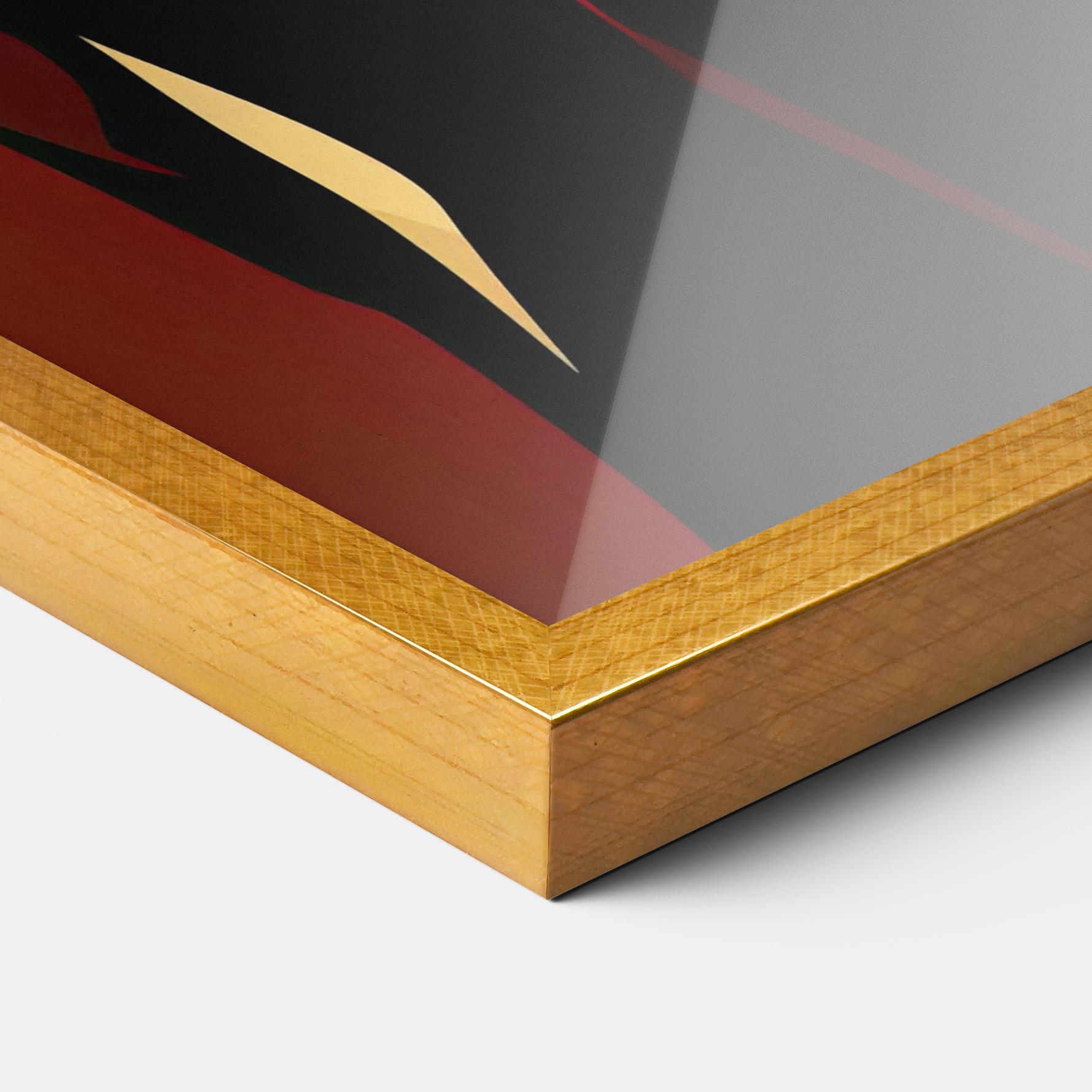 Gerahmte Poster Pop Graphical Woman mockup 3