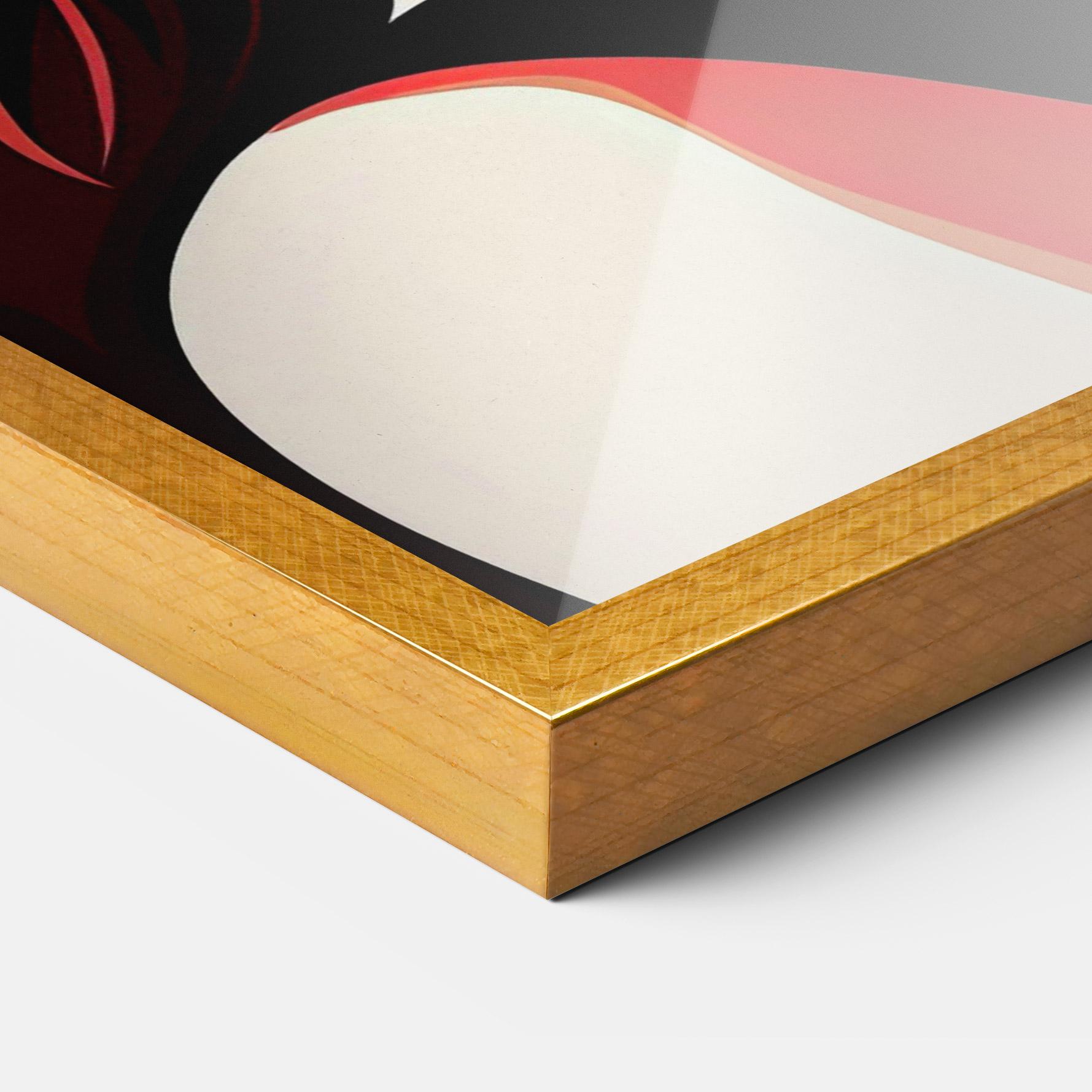 Gerahmte Poster Red Hair Pop Art mockup 3