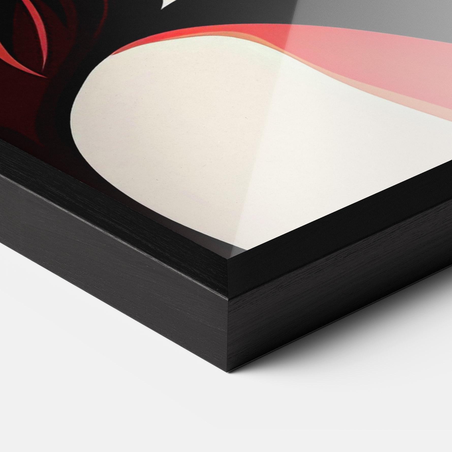 Gerahmte Poster Red Hair Pop Art mockup 3