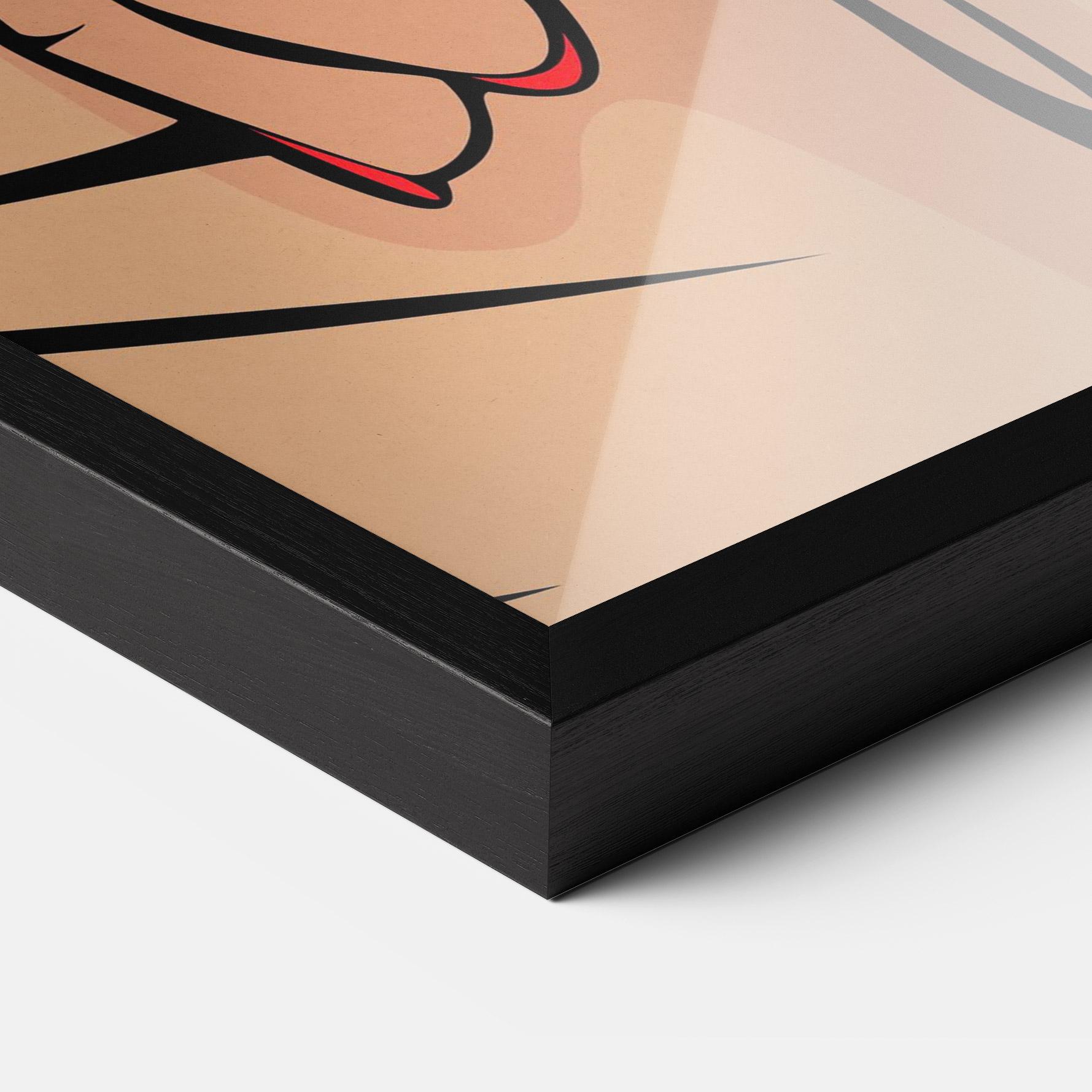 Gerahmte Poster Sush Pop Art mockup 3