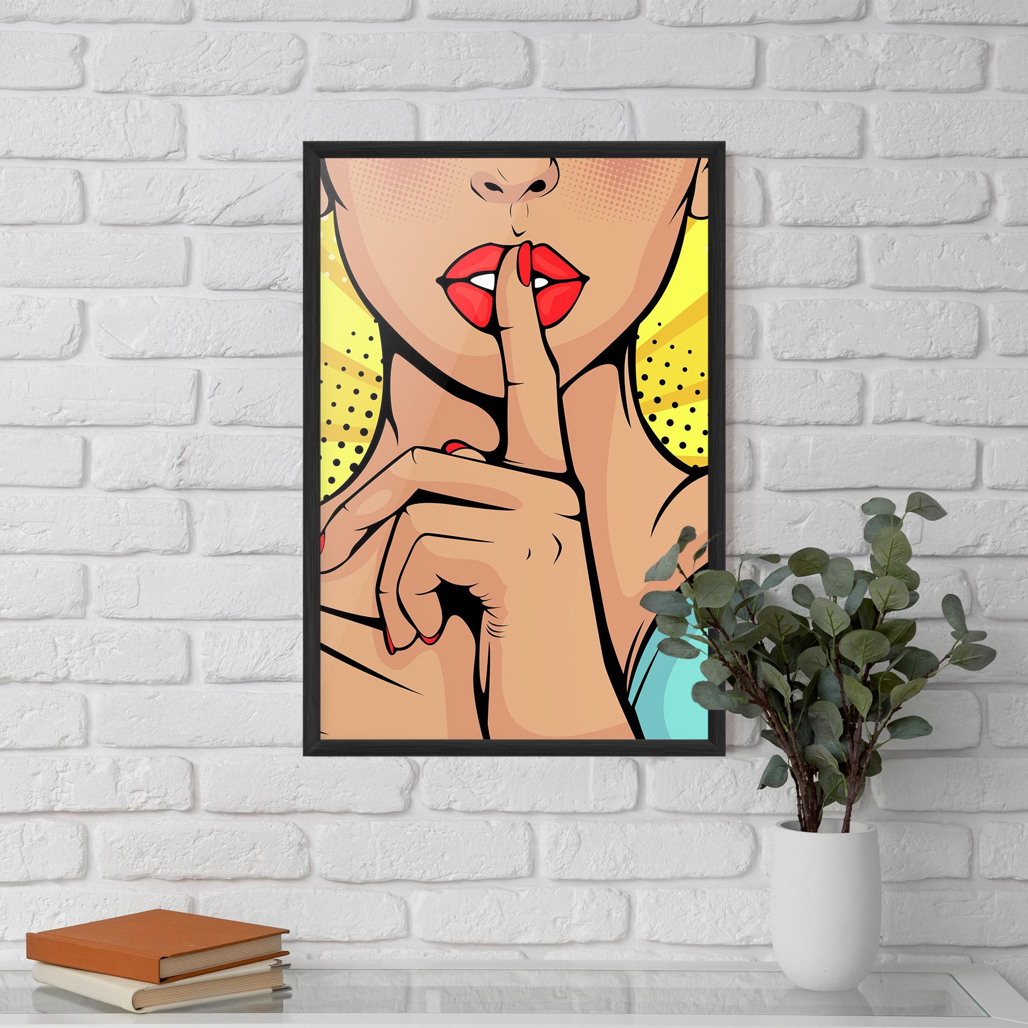 Gerahmte Poster Sush Pop Art mockup 5