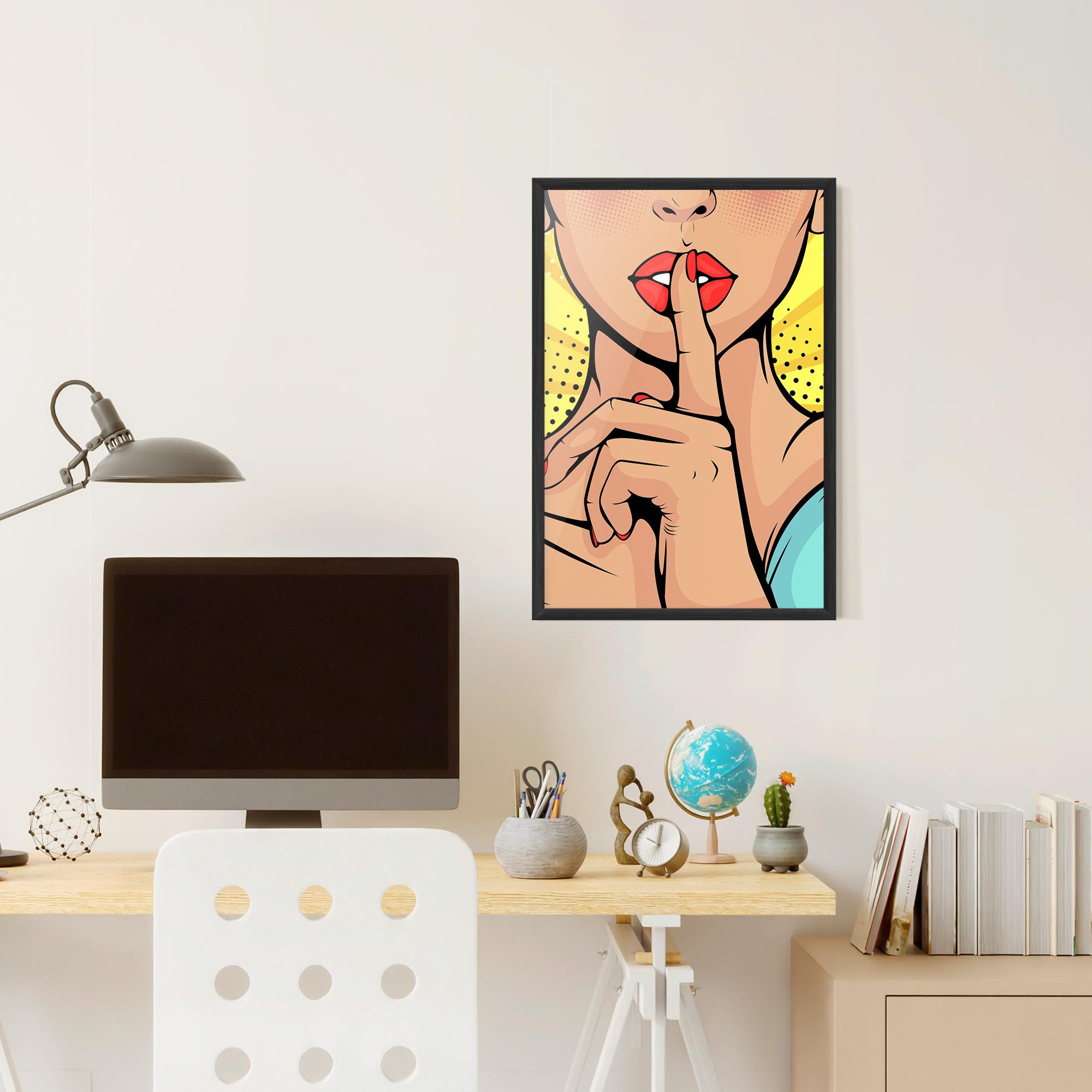 Gerahmte Poster Sush Pop Art mockup 6