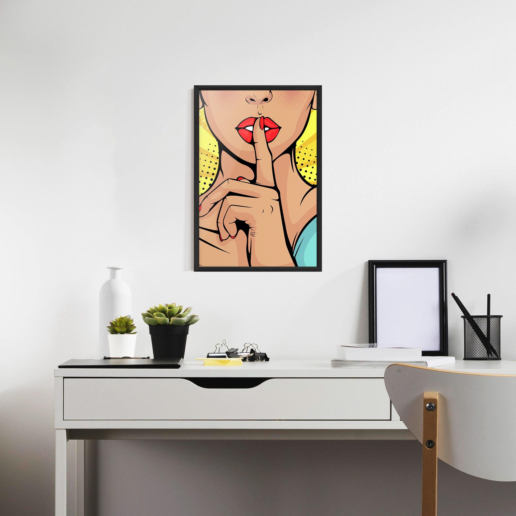 Gerahmte Poster Sush Pop Art mockup 7