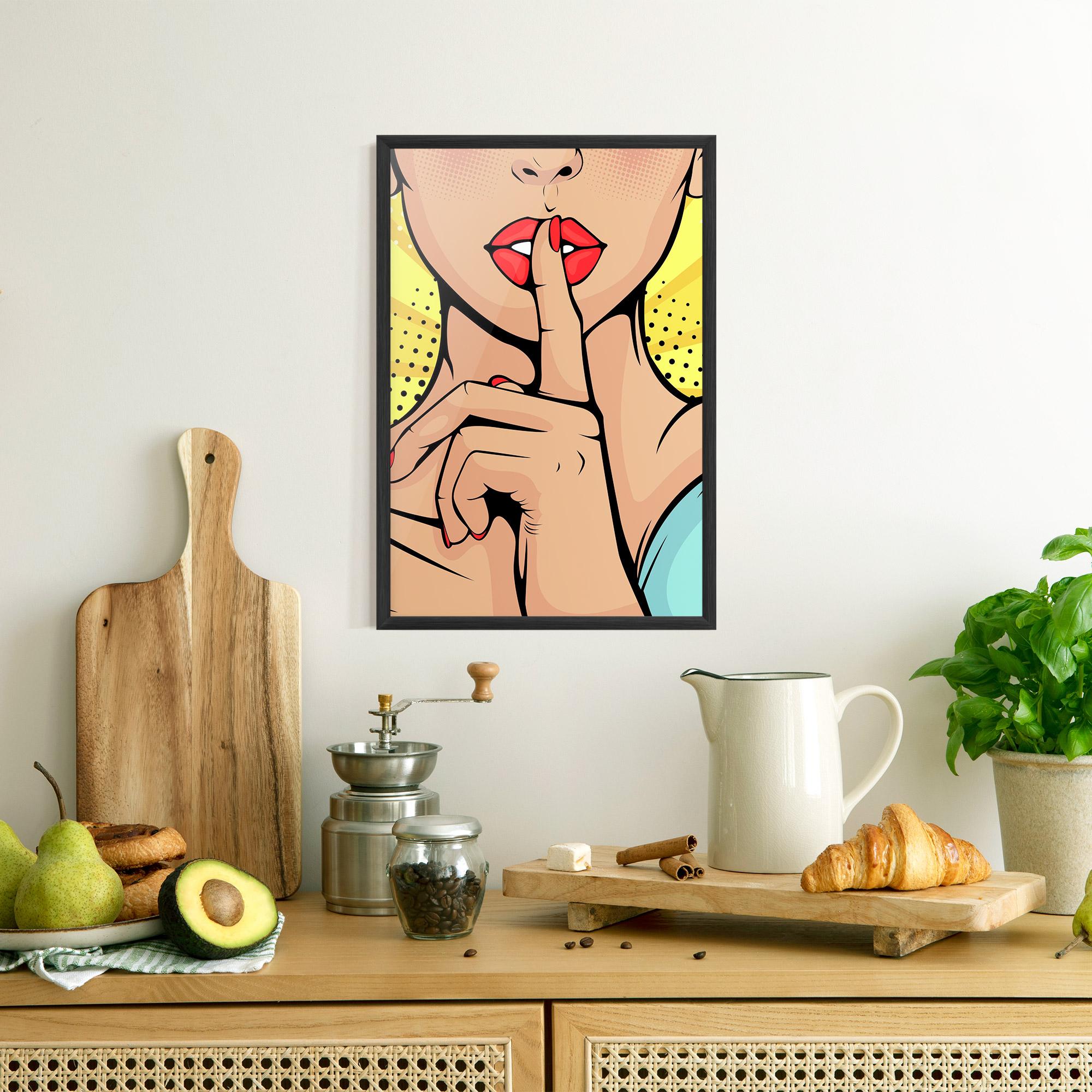 Gerahmte Poster Sush Pop Art mockup 8