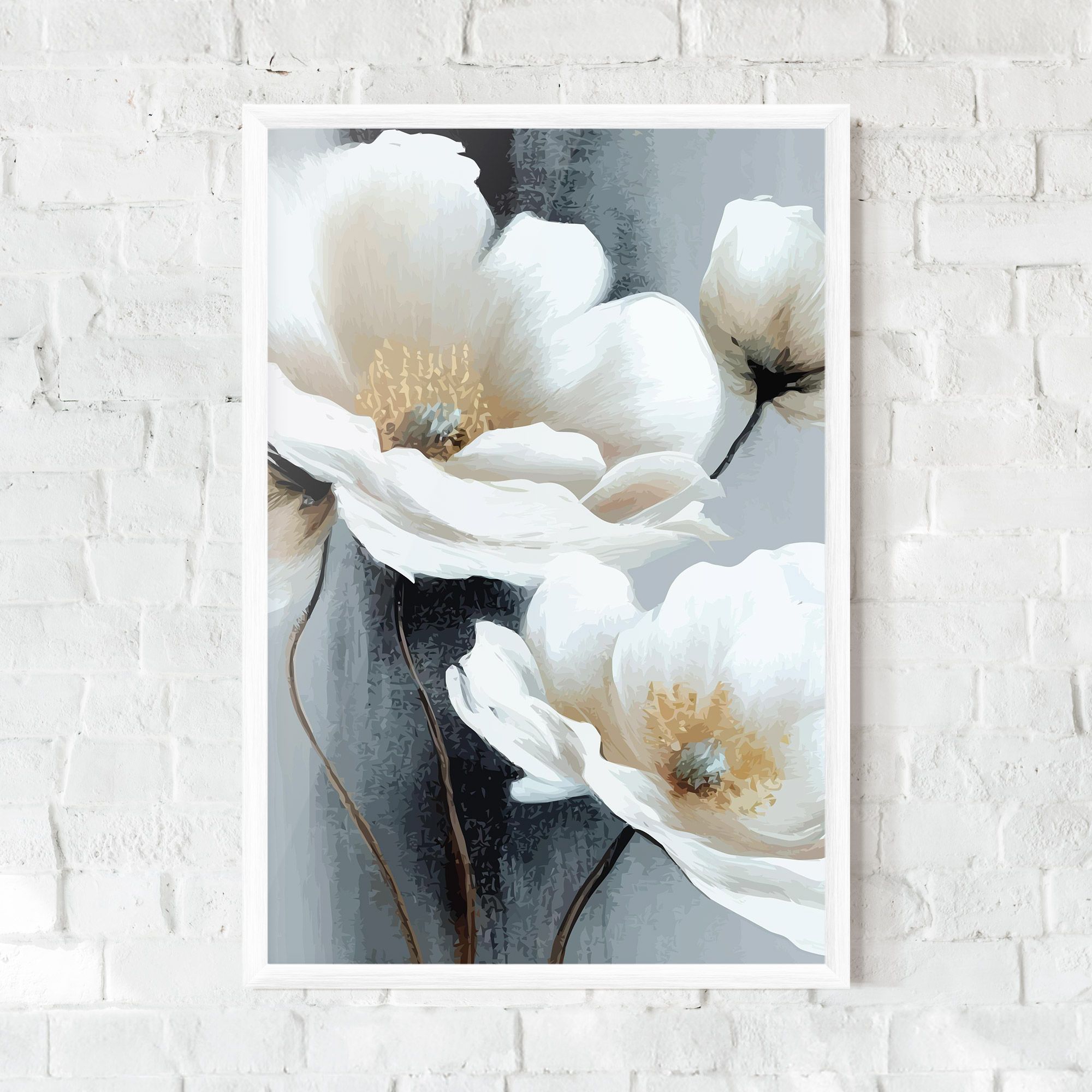 Paint Texture Flower mockup 0