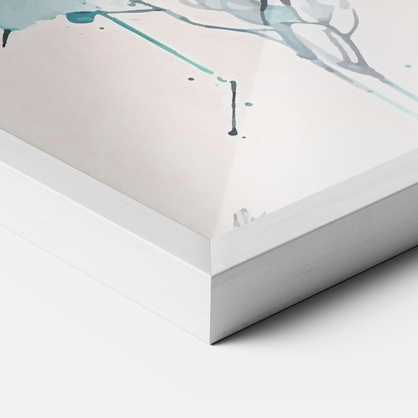 Gerahmte Poster Flower Watercolor mockup 3