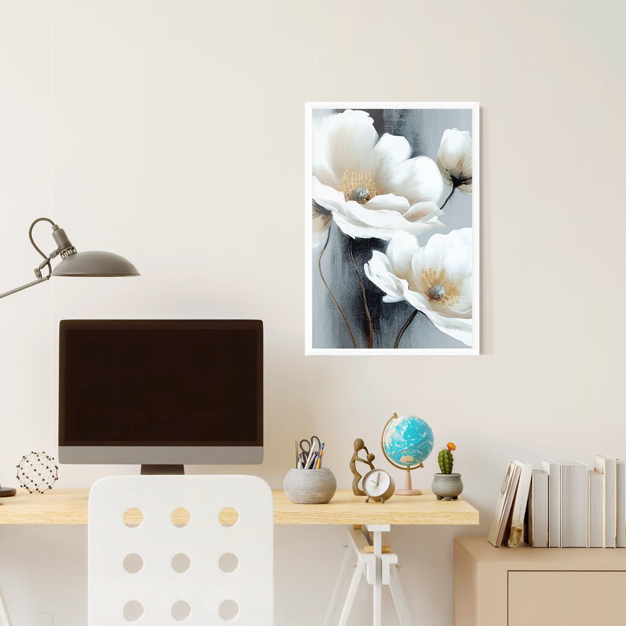 Paint Texture Flower mockup 6