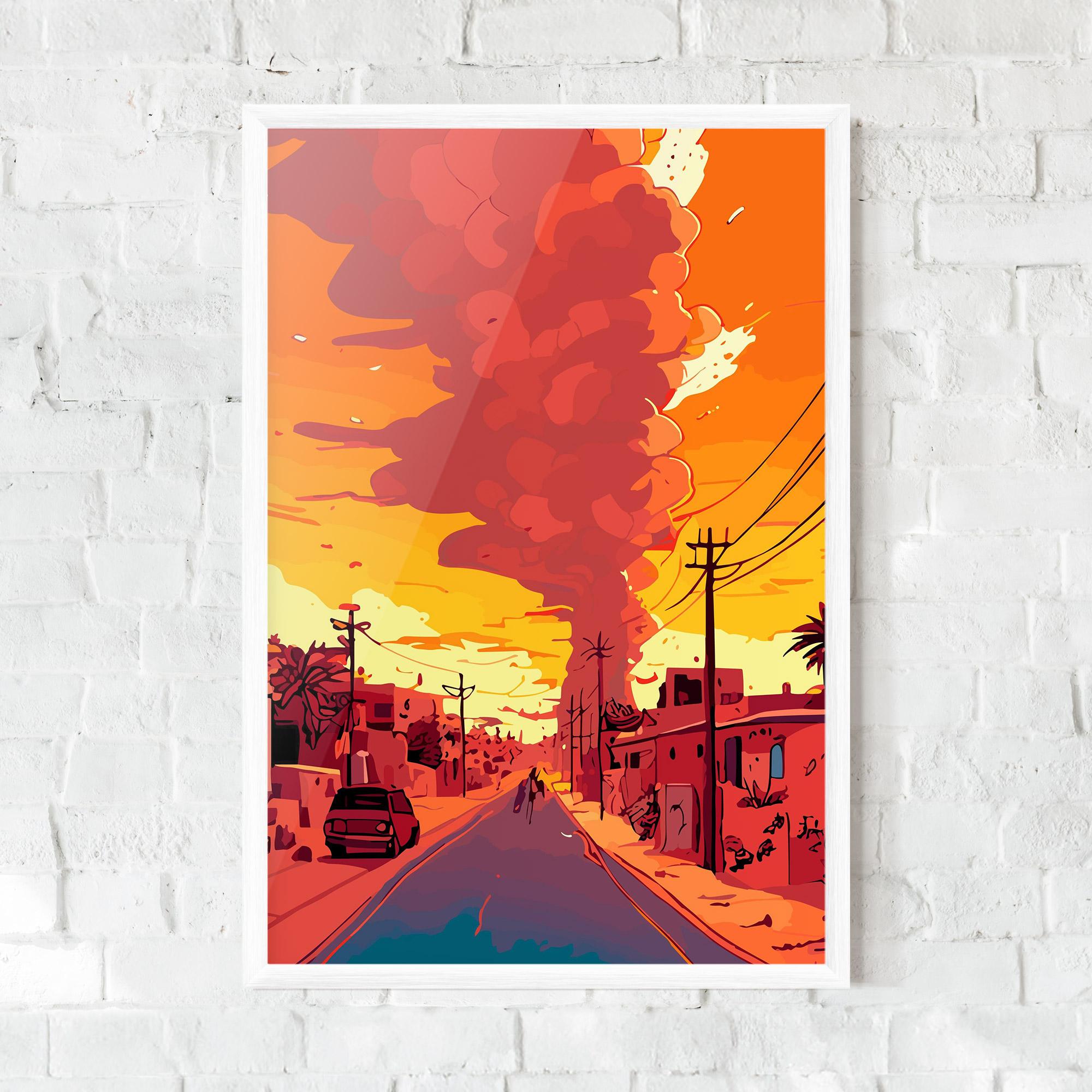 Gerahmte Poster African Smoke mockup 0